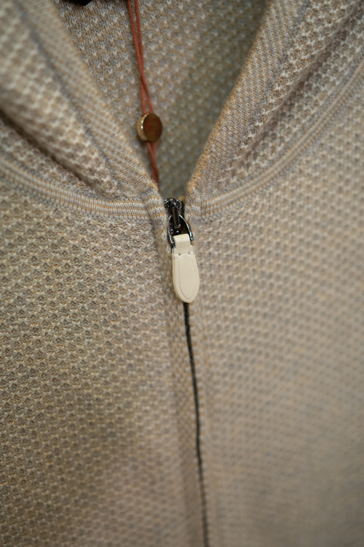LP Oat Knit Zip Hooded Cardigan