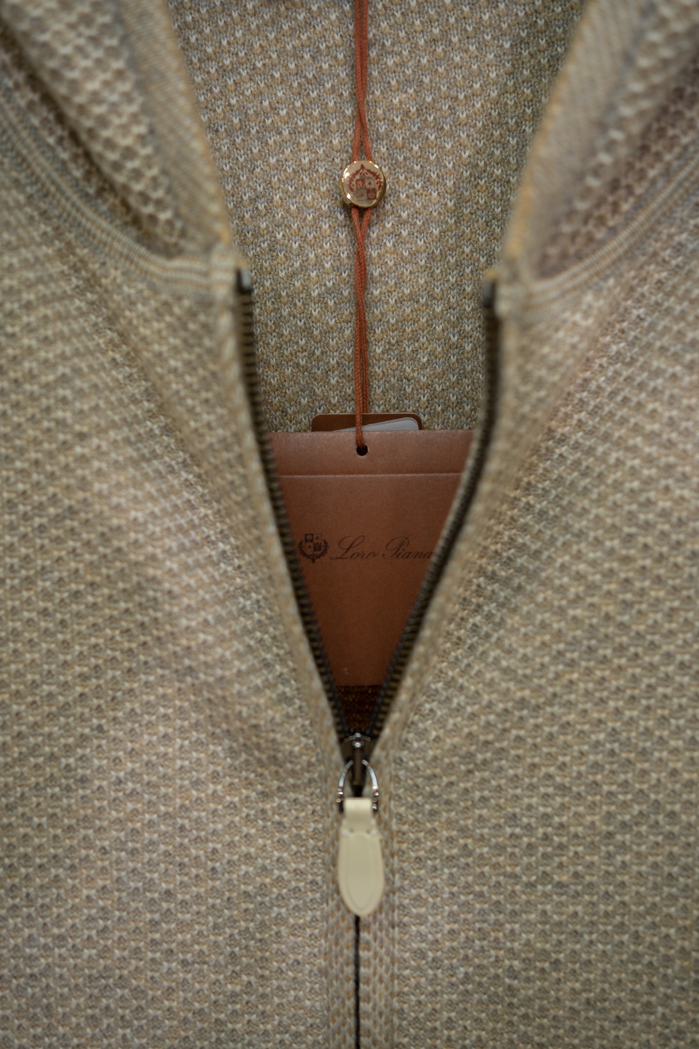 LP Oat Knit Zip Hooded Cardigan