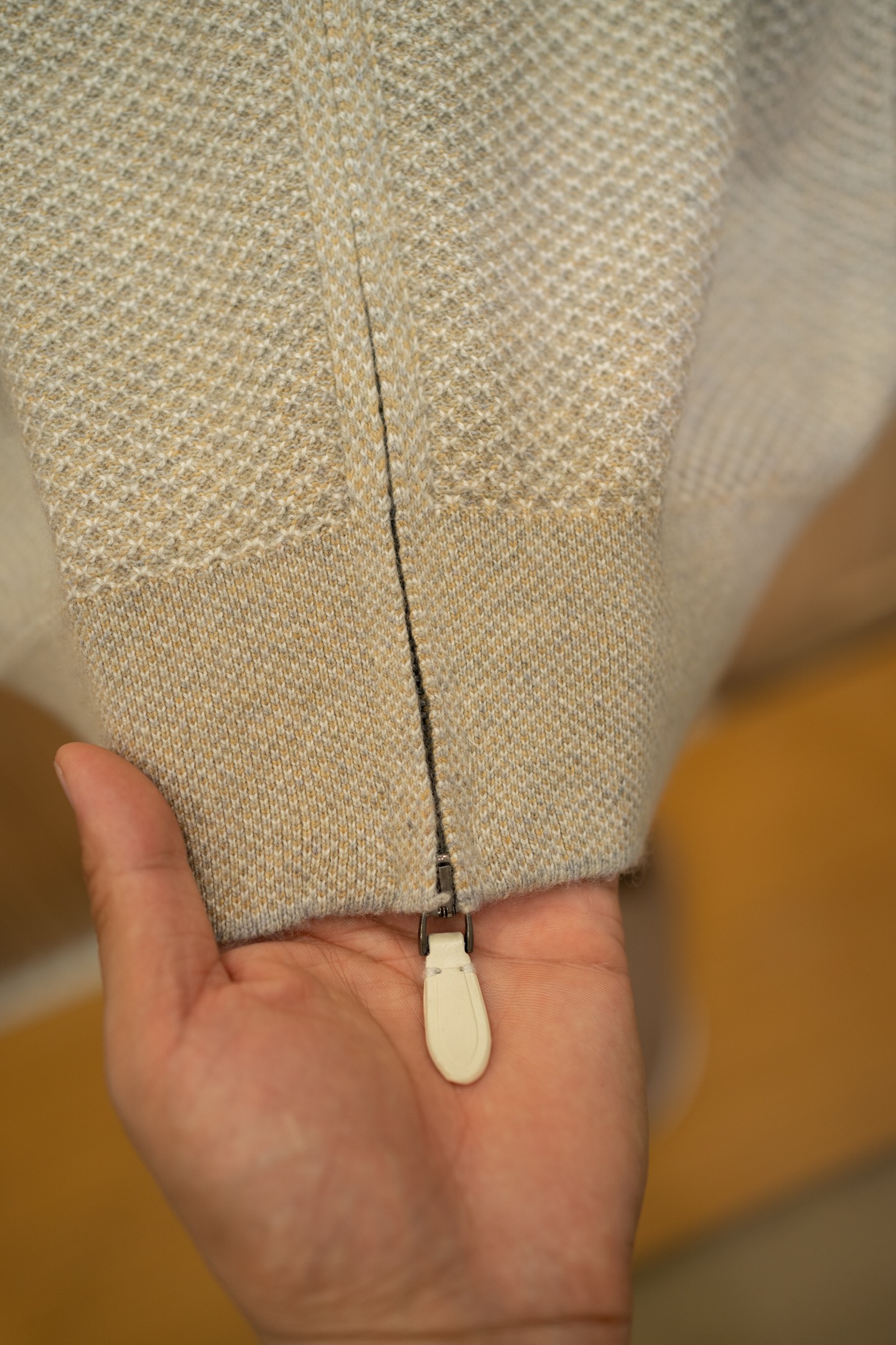 LP Oat Knit Zip Hooded Cardigan