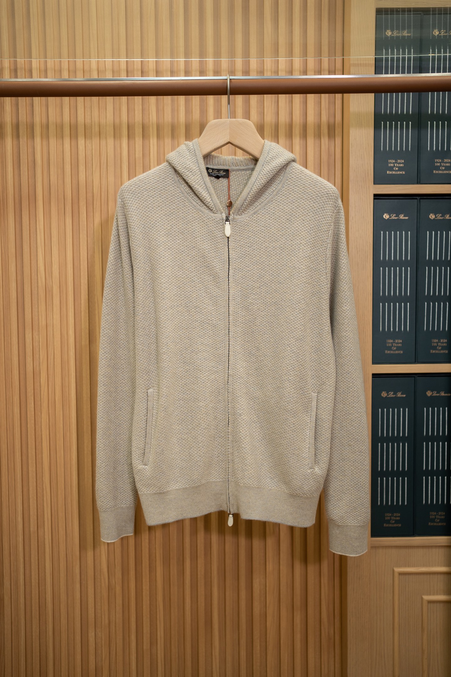 LP Oat Knit Zip Hooded Cardigan