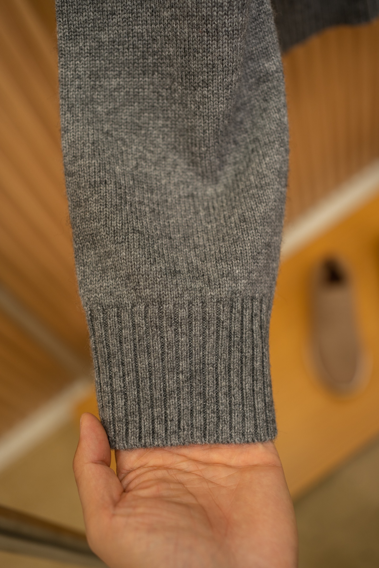 Hermès Grey Horse Patch Crew Neck Sweater
