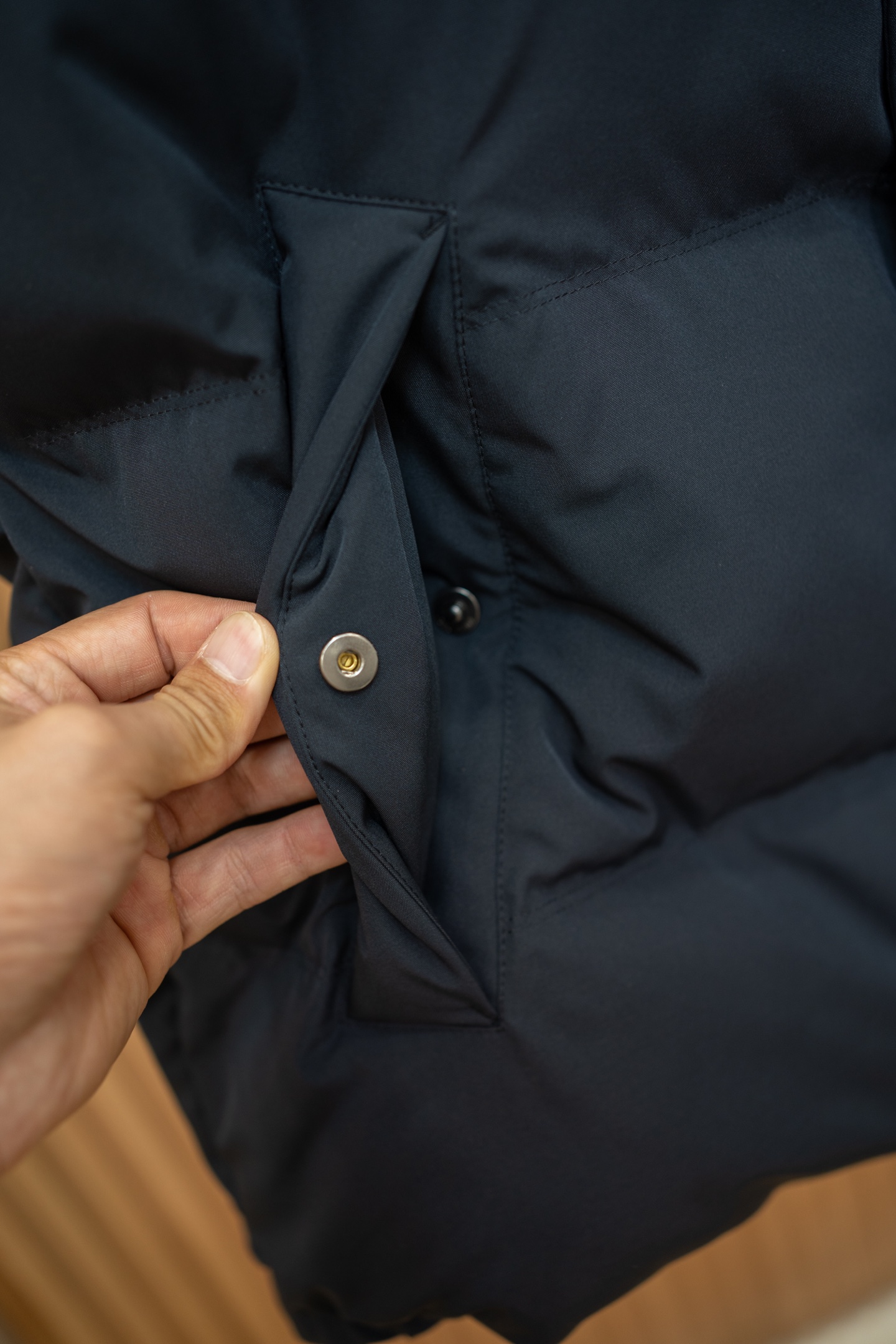 LP Navy Stand Collar Down Vest