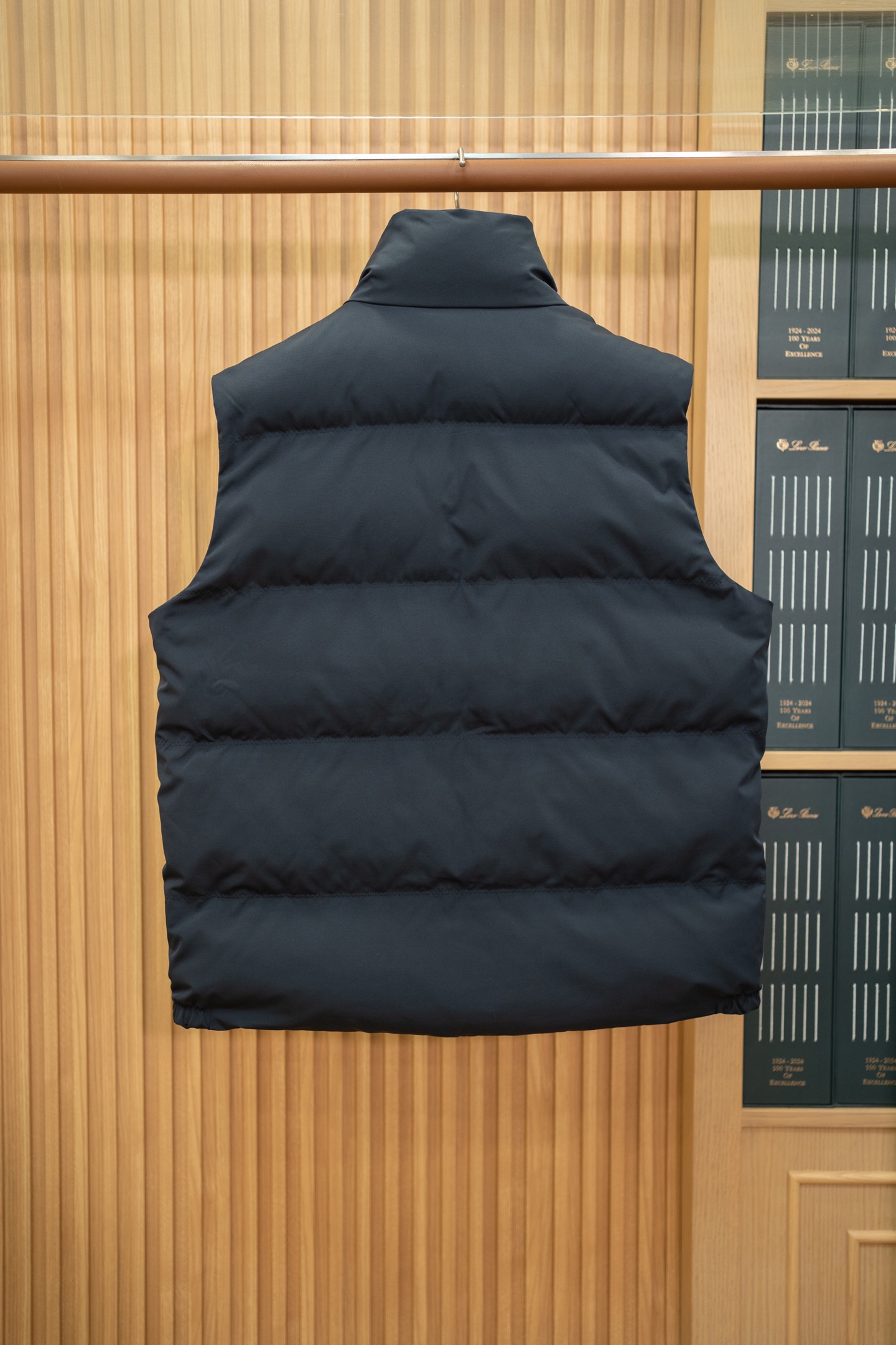 LP Navy Stand Collar Down Vest