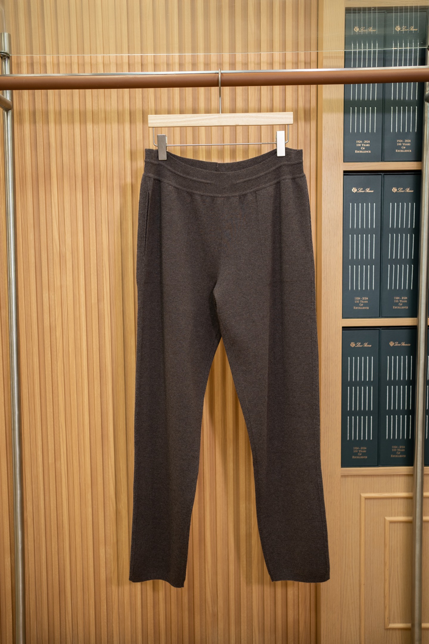 LP Brown Cashmere Knit Pants