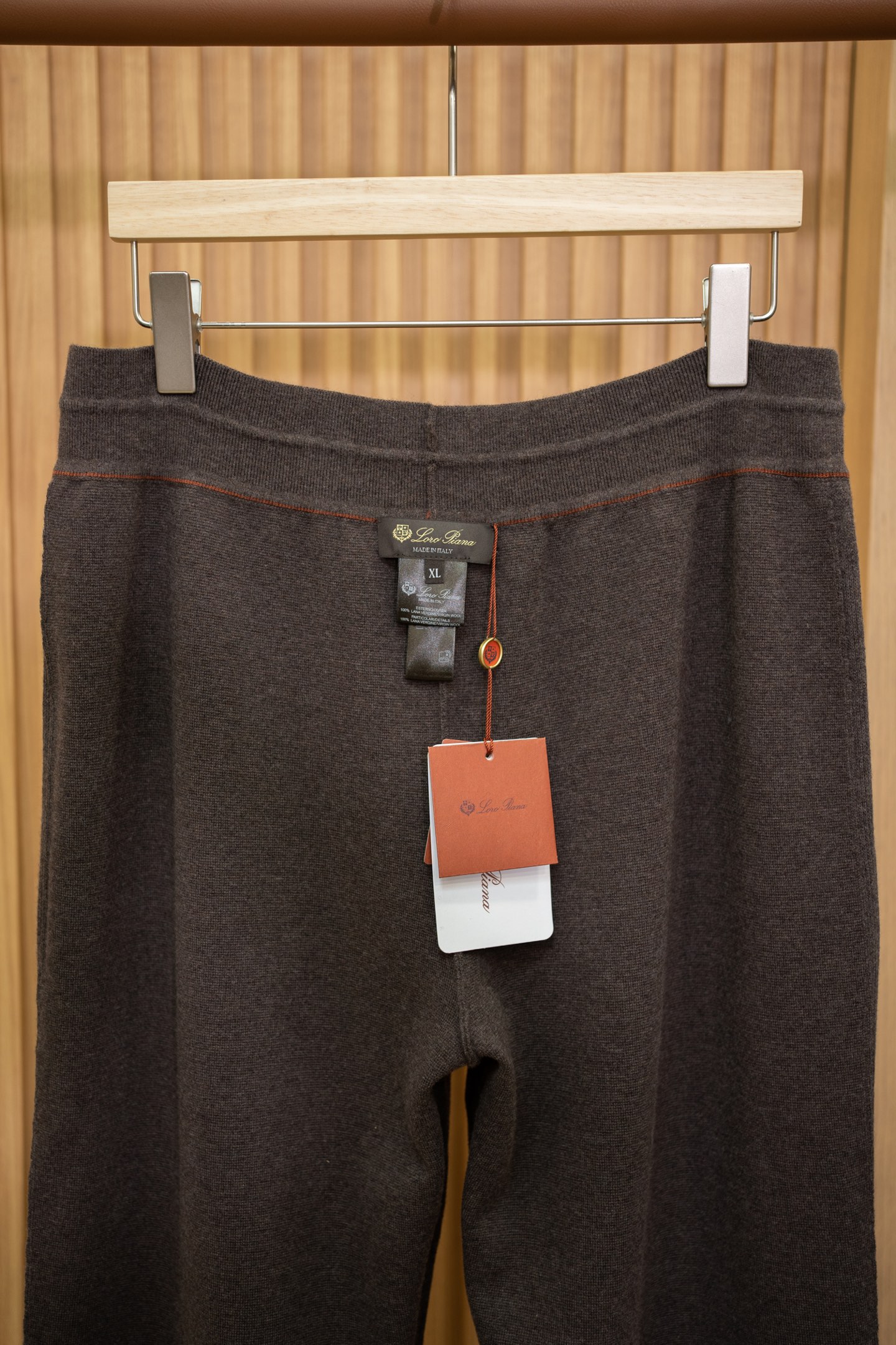 LP Brown Cashmere Knit Pants