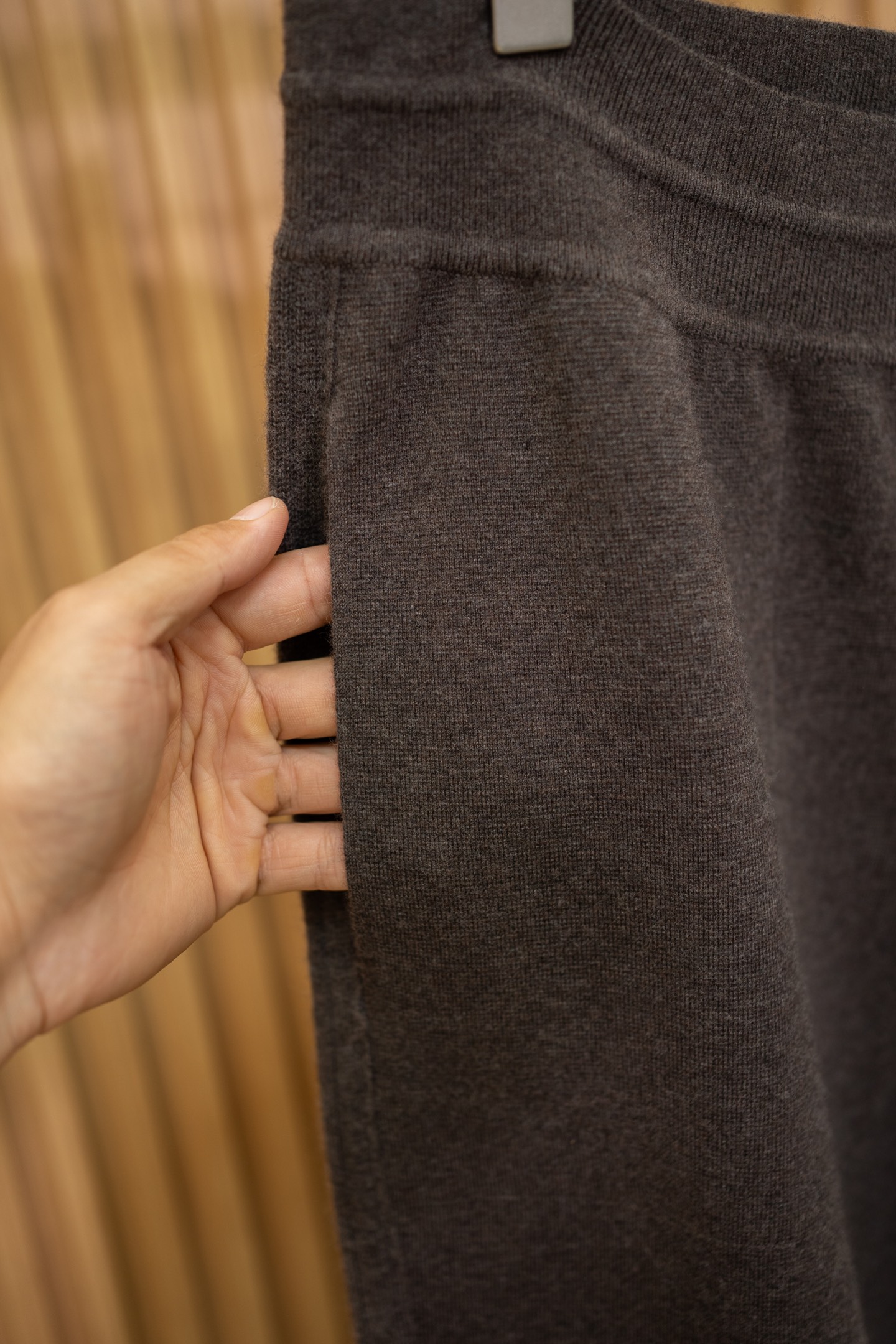 LP Brown Cashmere Knit Pants