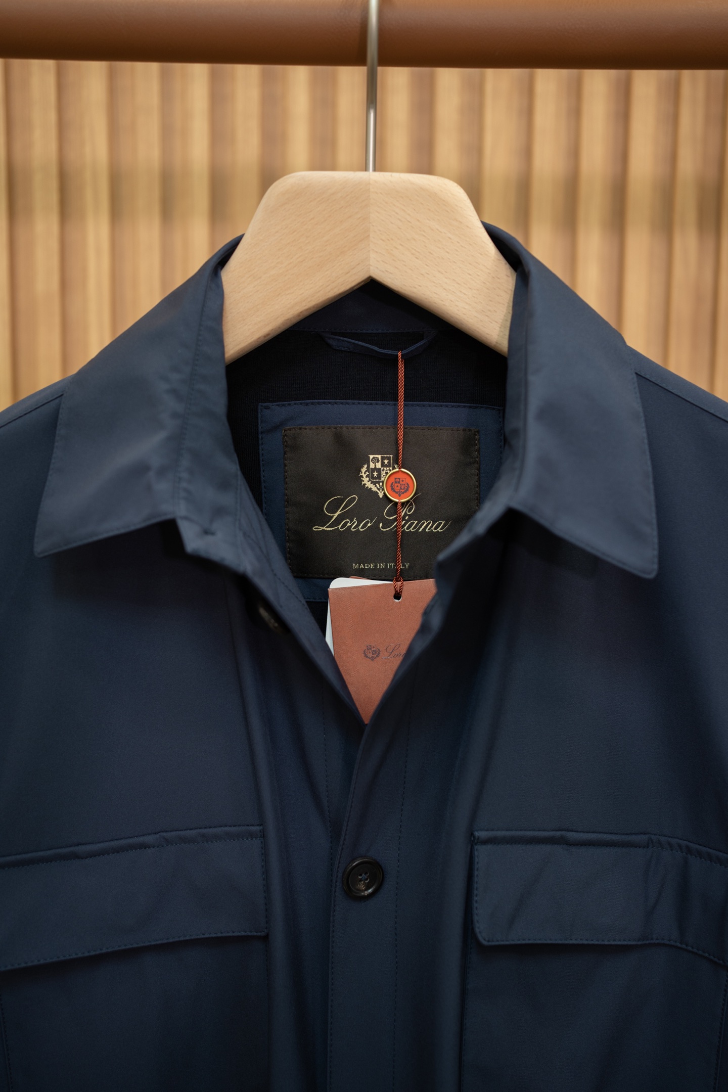 LP Navy Collared Overshirt Jacket