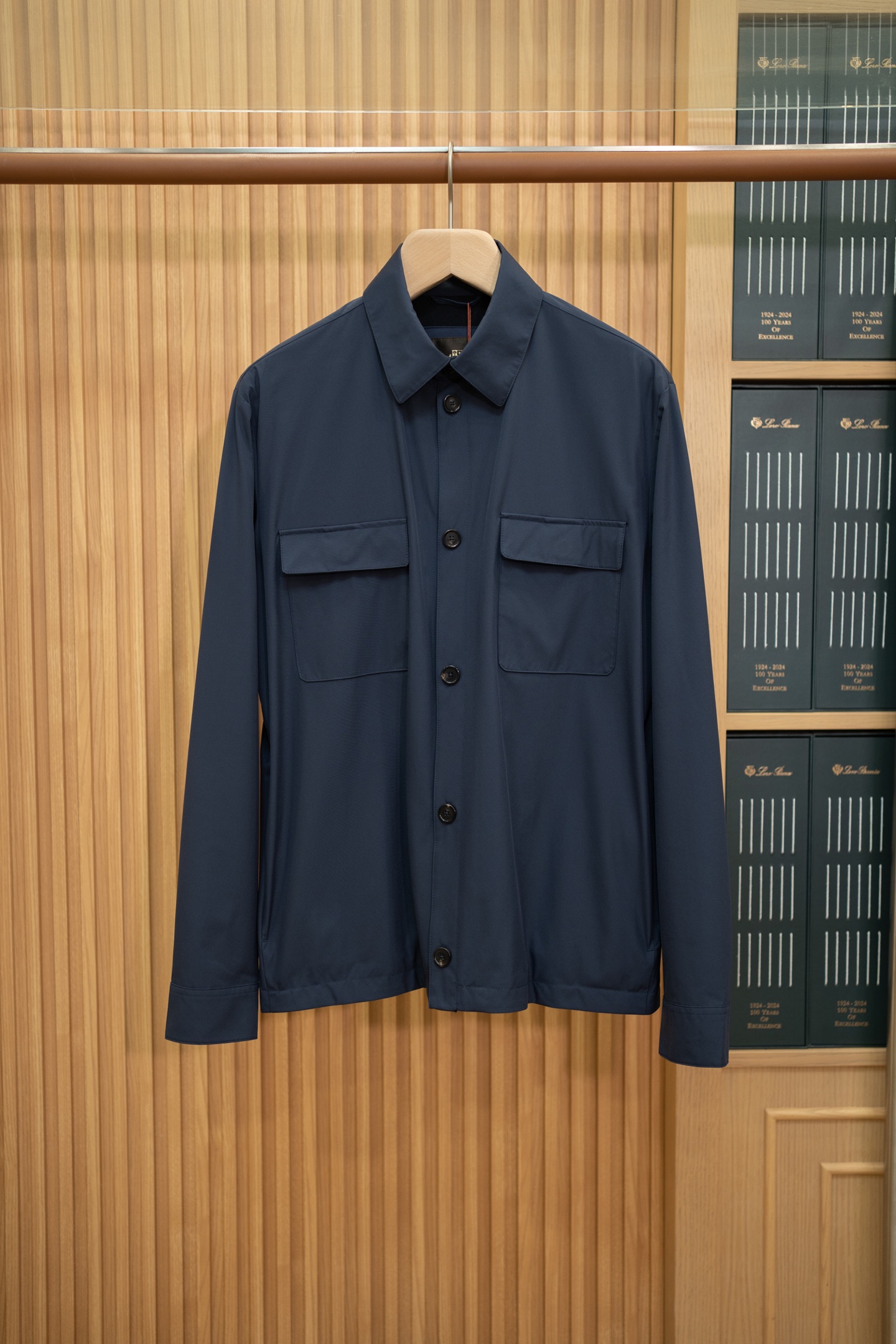 LP Navy Collared Overshirt Jacket