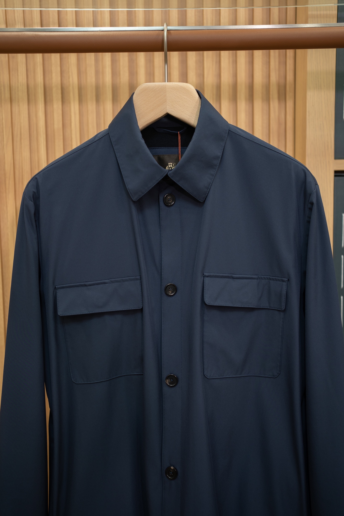 LP Navy Collared Overshirt Jacket