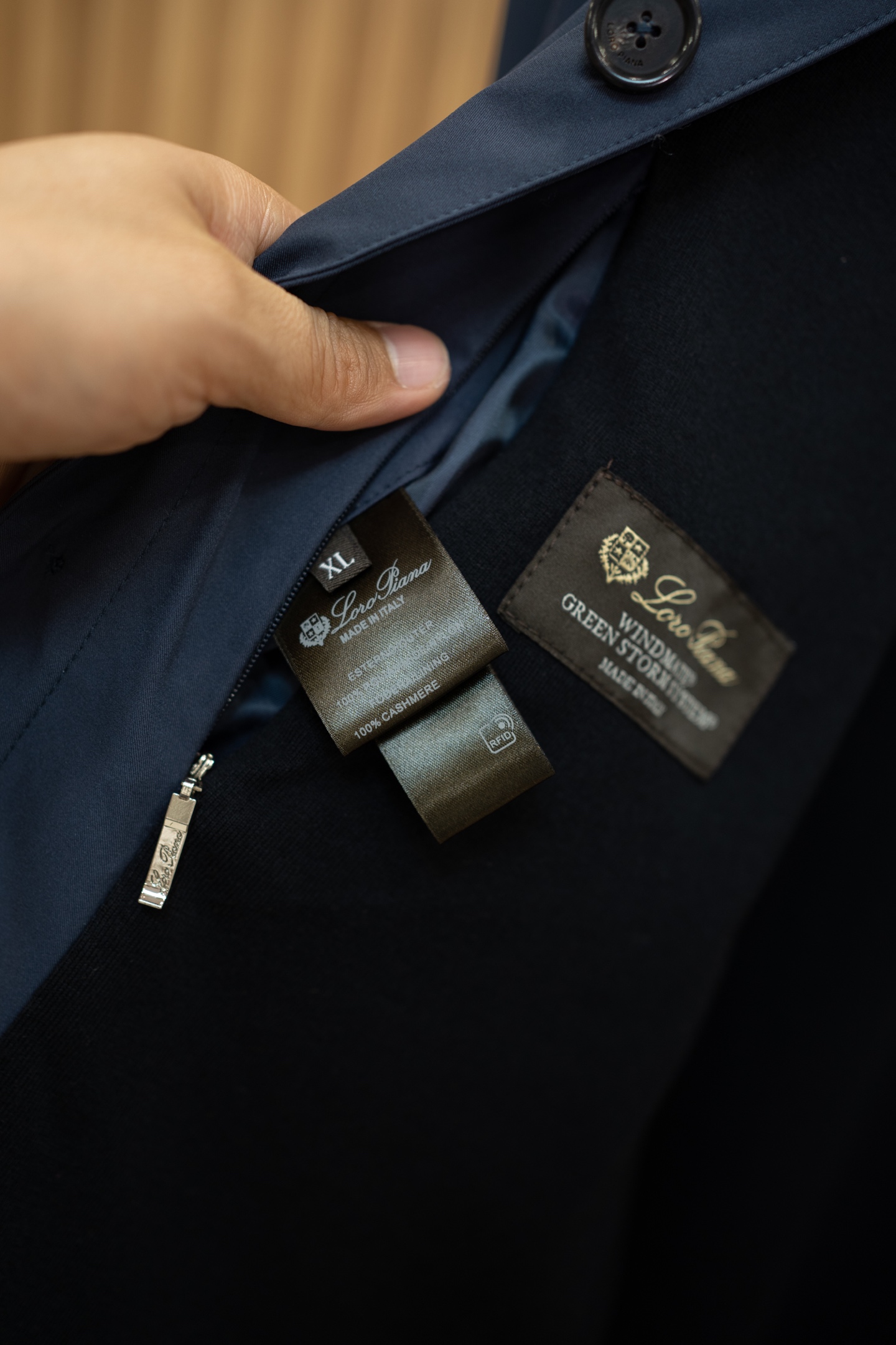 LP Navy Collared Overshirt Jacket