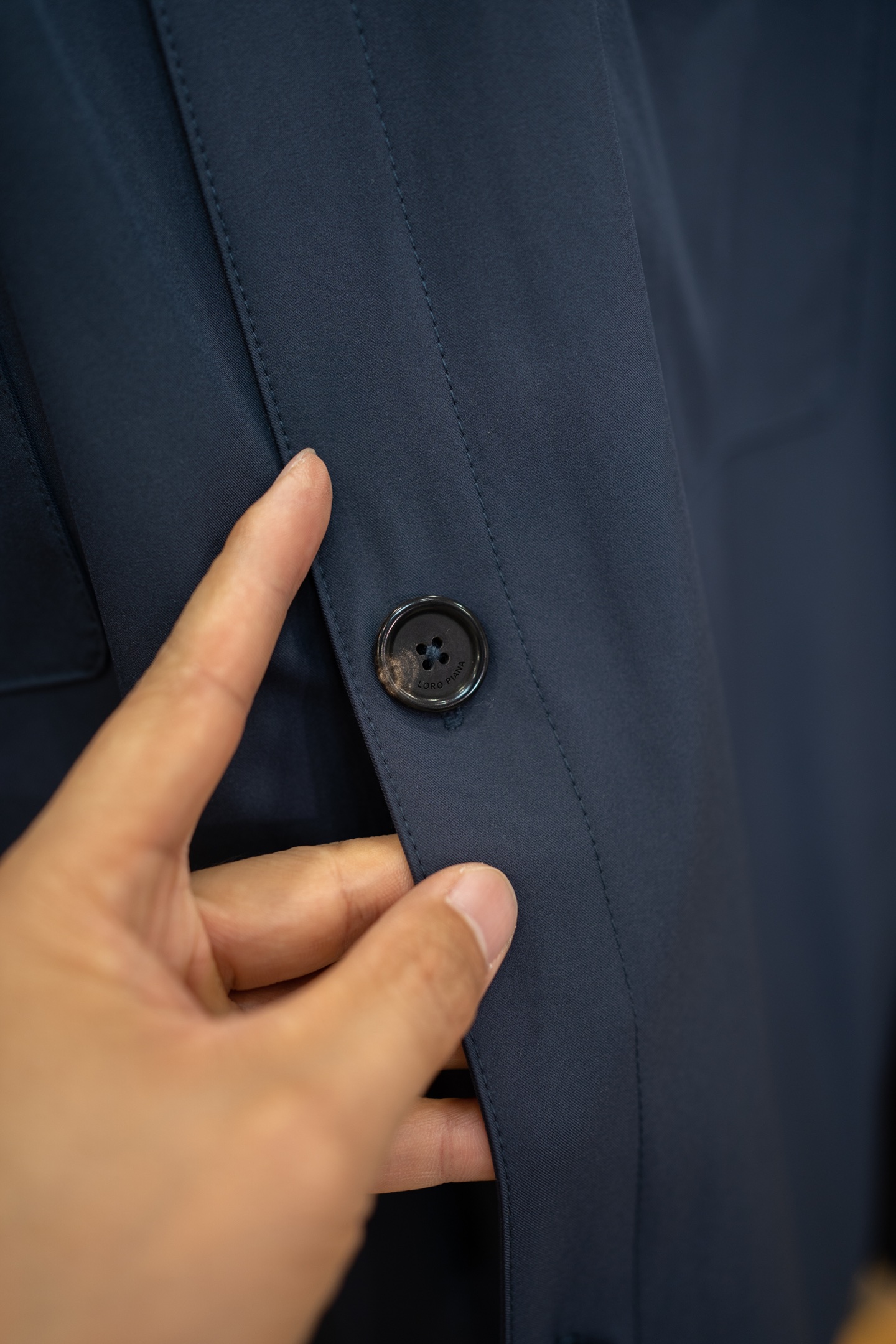 LP Navy Collared Overshirt Jacket