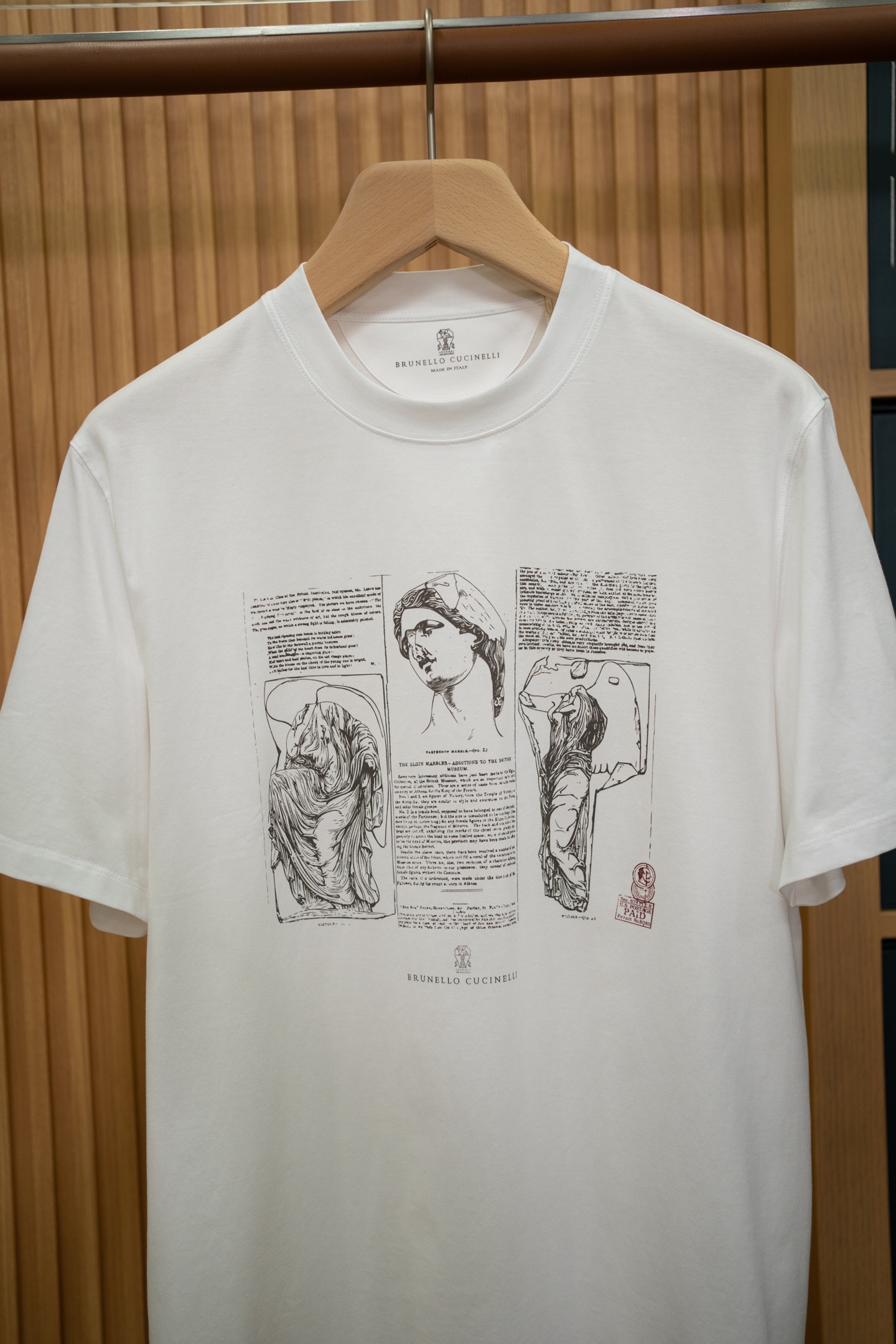 BC White Sculpture Print T-Shirt