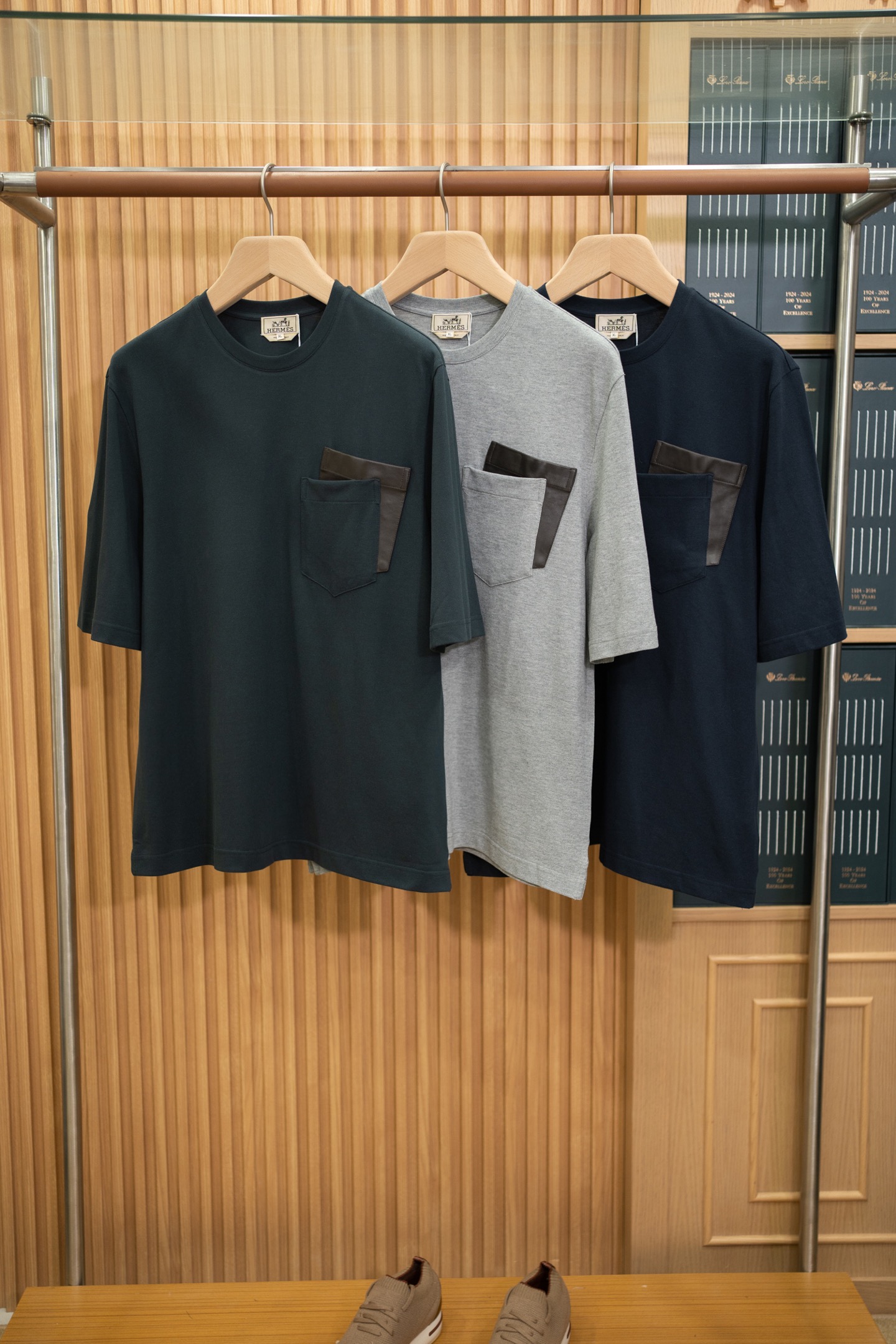 BC Dark Green Leather Pocket T-Shirt
