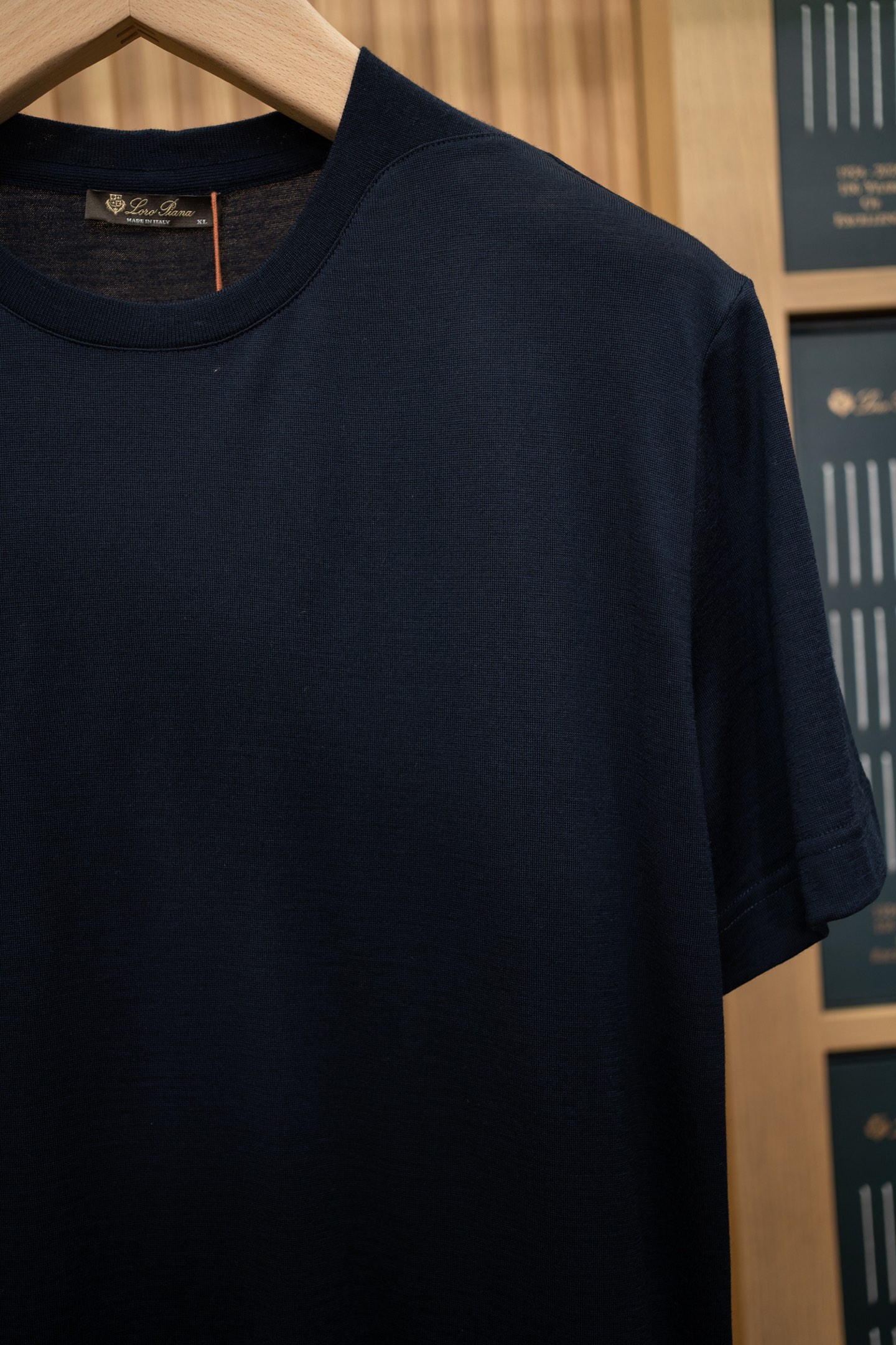 LP Navy Fine Knit Short Sleeve Tee