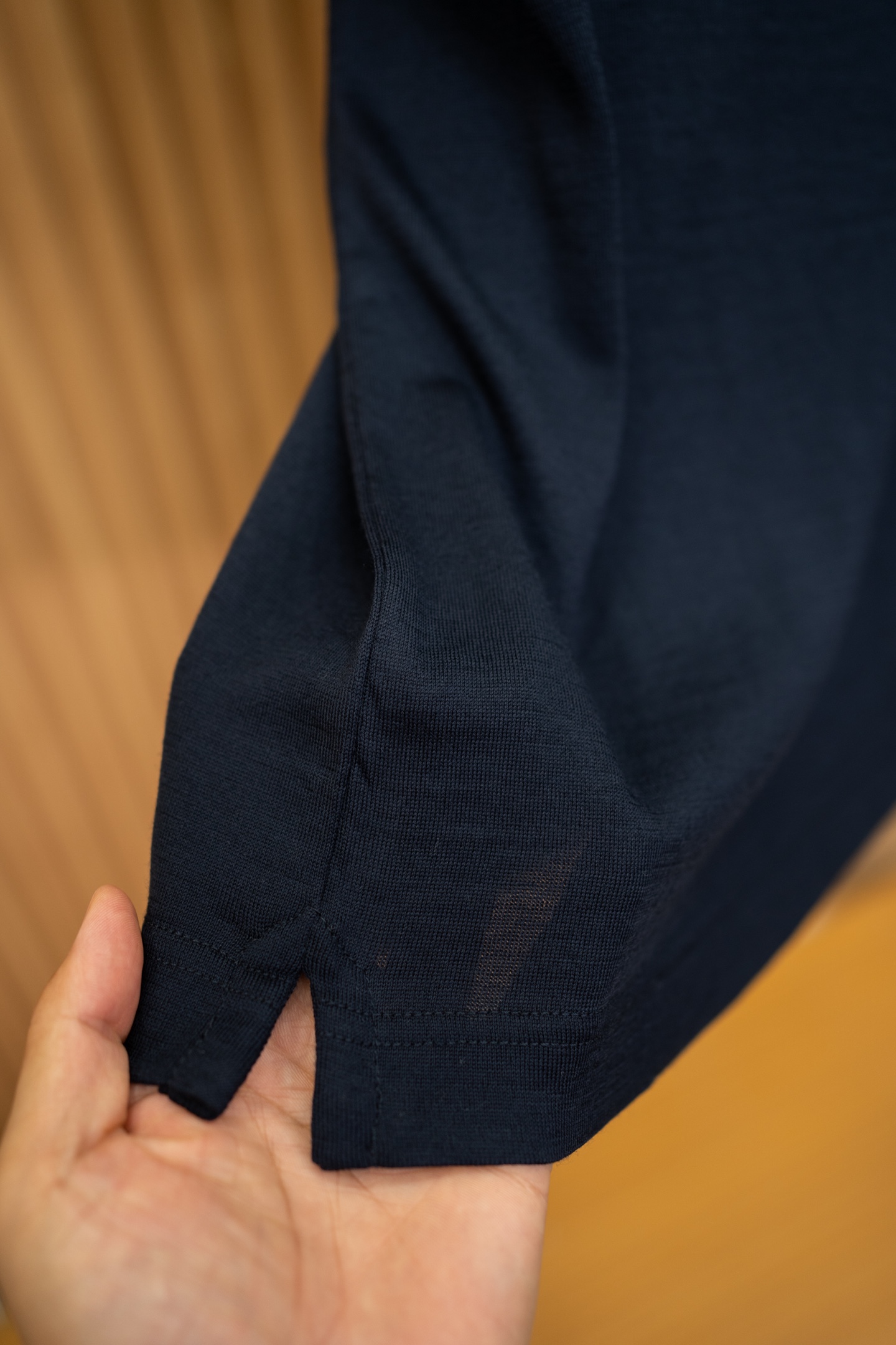 LP Navy Fine Knit Short Sleeve Tee