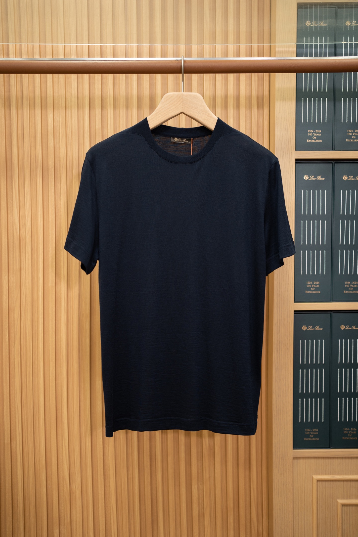 LP Navy Fine Knit Short Sleeve Tee