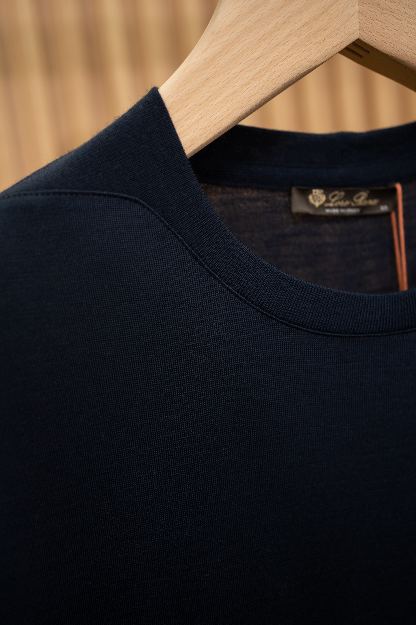 LP Navy Fine Knit Short Sleeve Tee