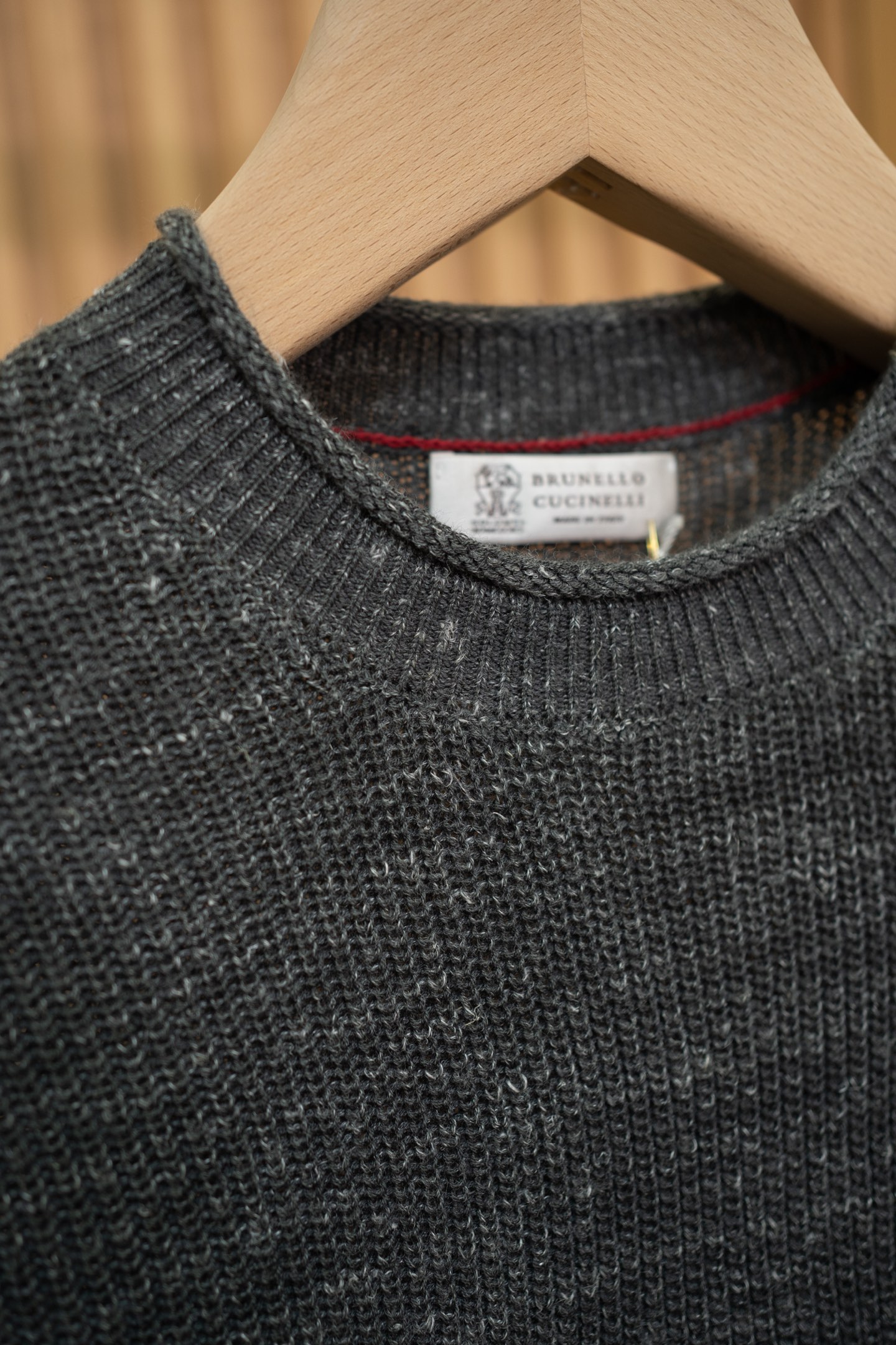 LP Dark Heather Short Sleeve Knit Sweater