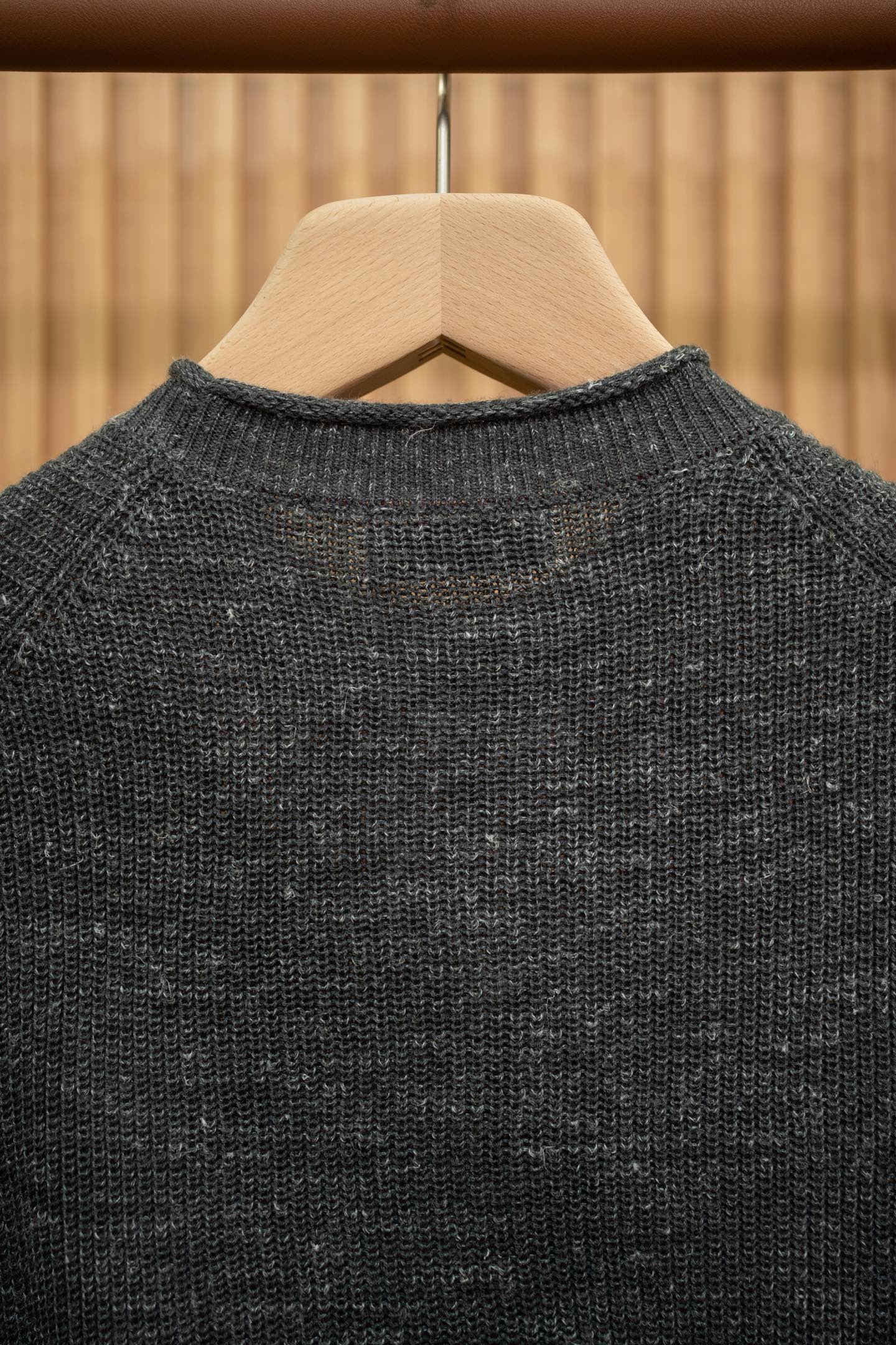 LP Dark Heather Short Sleeve Knit Sweater