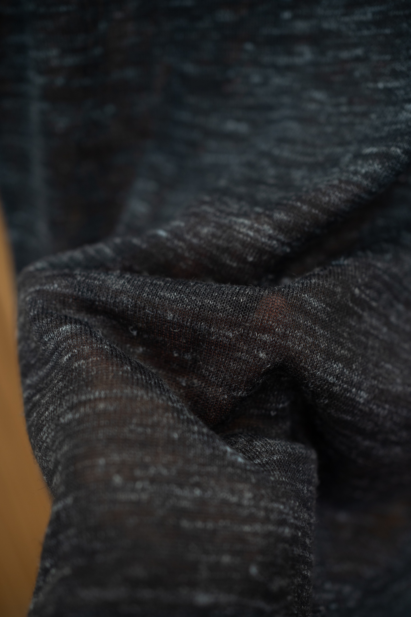LP Dark Heather Linen Knit Polo Shirt