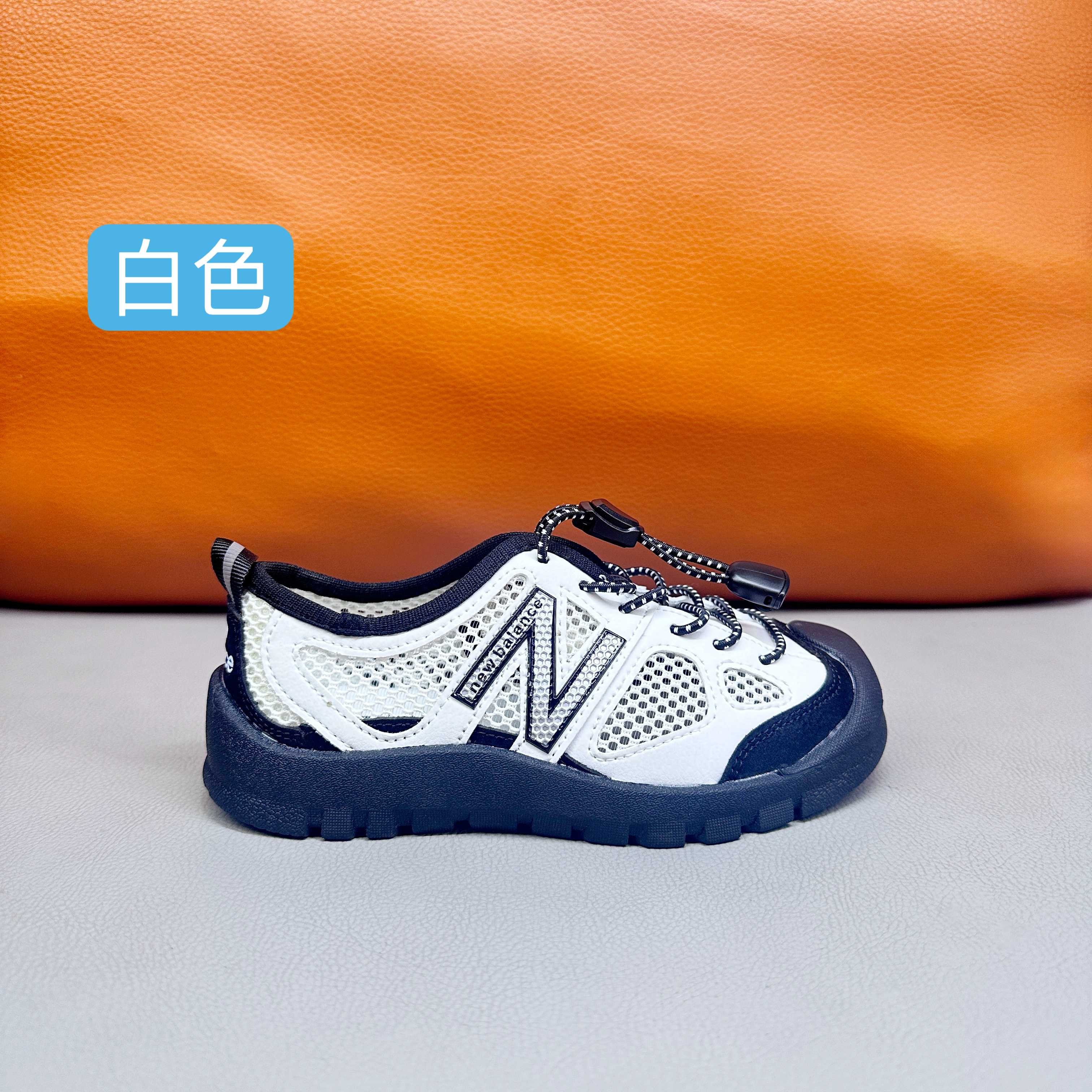 NO:211906,Color Collection NB530 miumiu elastic band children's stream trench soft bottom children's beach sandal breathable mesh SIZE: 26-37 