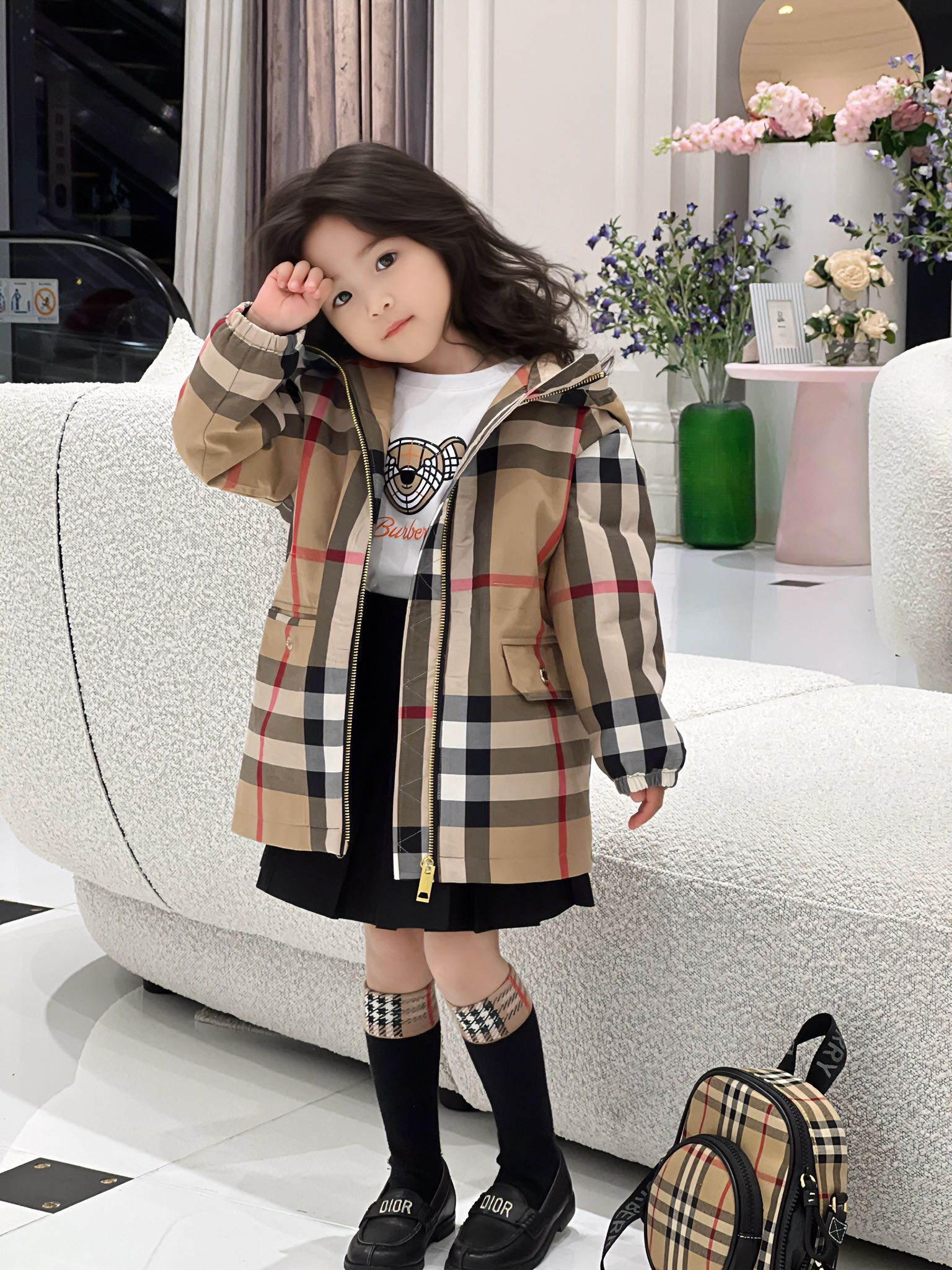 First Copy Clothing Windbreaker Replica Sale online Kids Girl Unisex Cotton Hooded Top