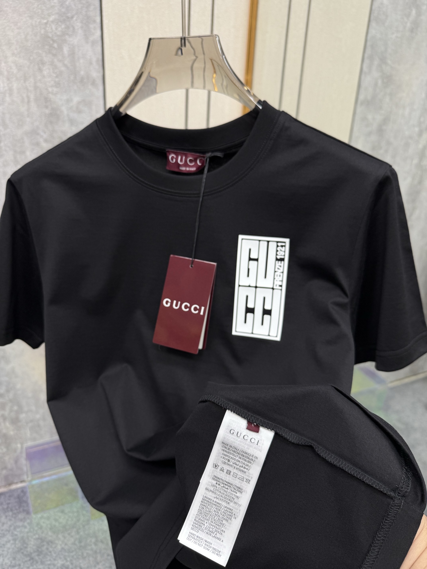 Gucci White T-Shirt with Embossed Silicone Logo - European Limited Edition 7 i1747372184088 2856 0 5
