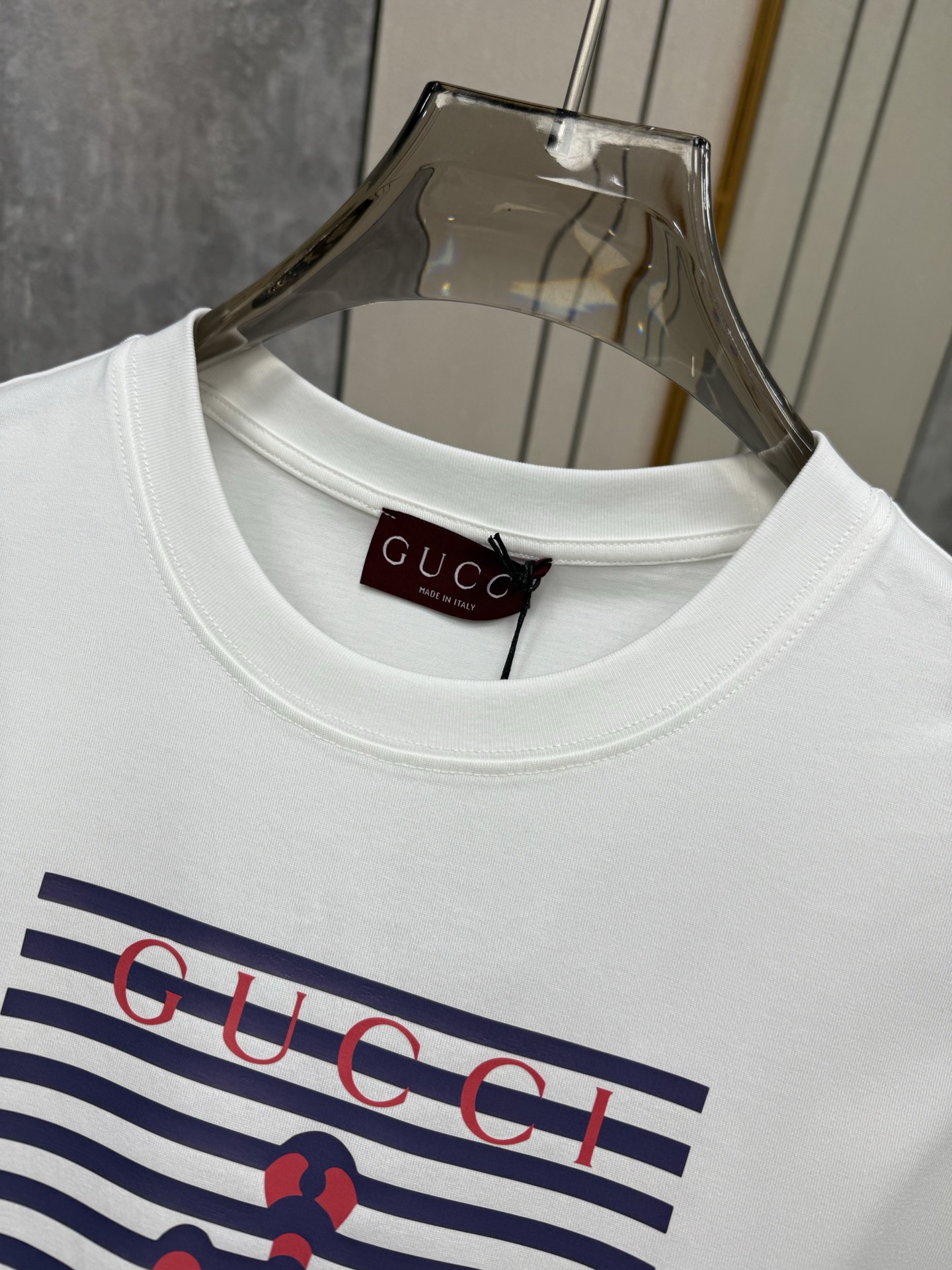 Gucci Anchor Print T-Shirt - Navy Blue, Luxury Cotton, 2024 Spring Collection 6 i1747718361986 8450 0 4