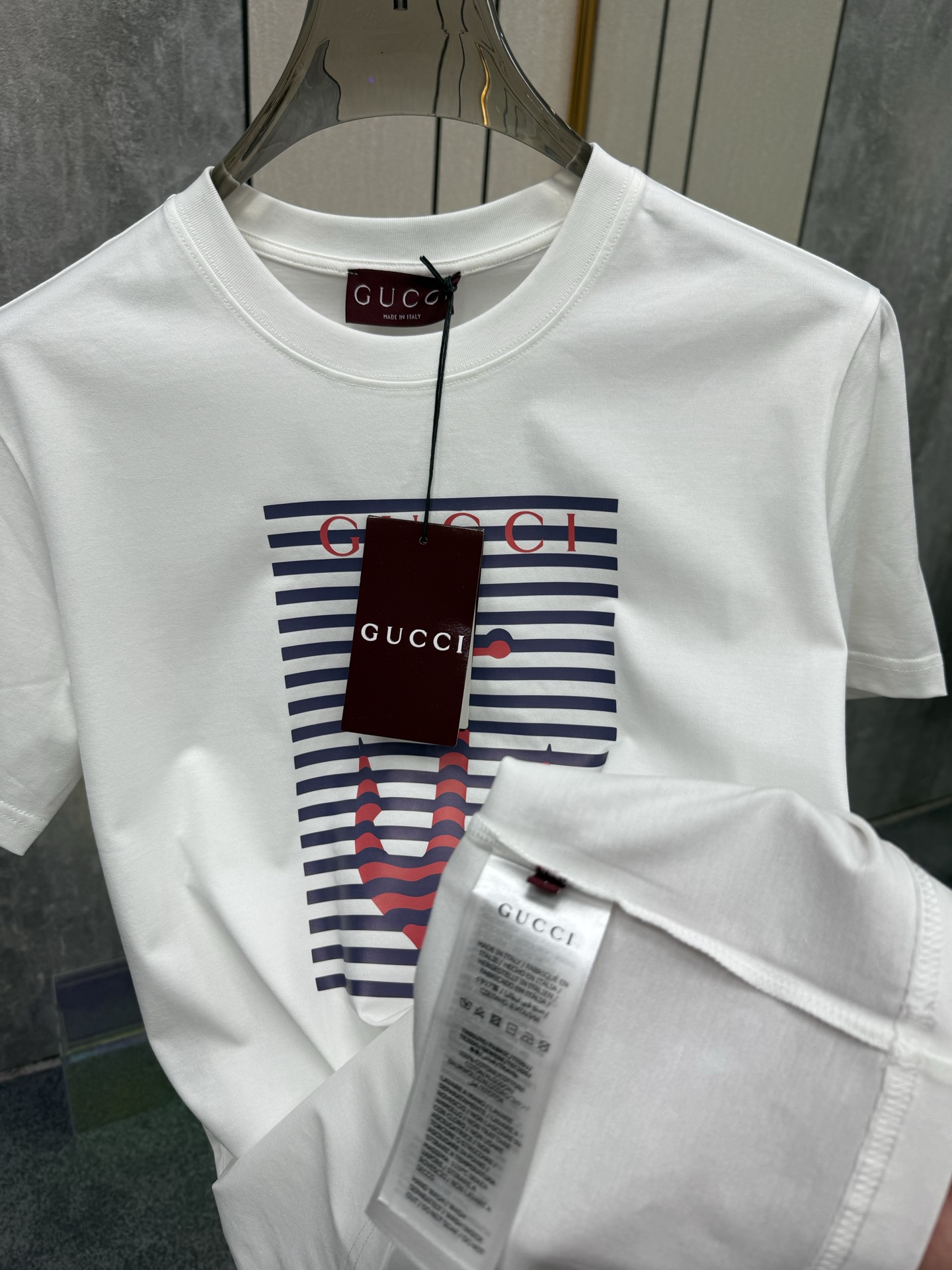 Gucci Anchor Print T-Shirt - Navy Blue, Luxury Cotton, 2024 Spring Collection 7 i1747718361988 7262 0 5