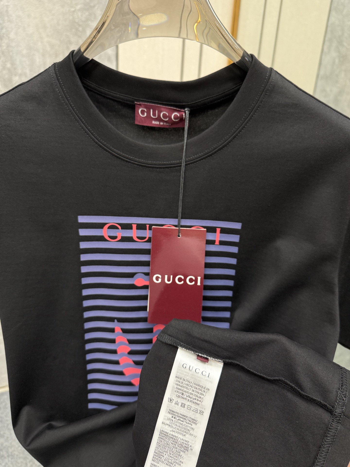 Gucci Anchor Print T-Shirt - Navy Blue, Short Sleeve, Nautical Collection 7 i1747718753216 2044 0 5