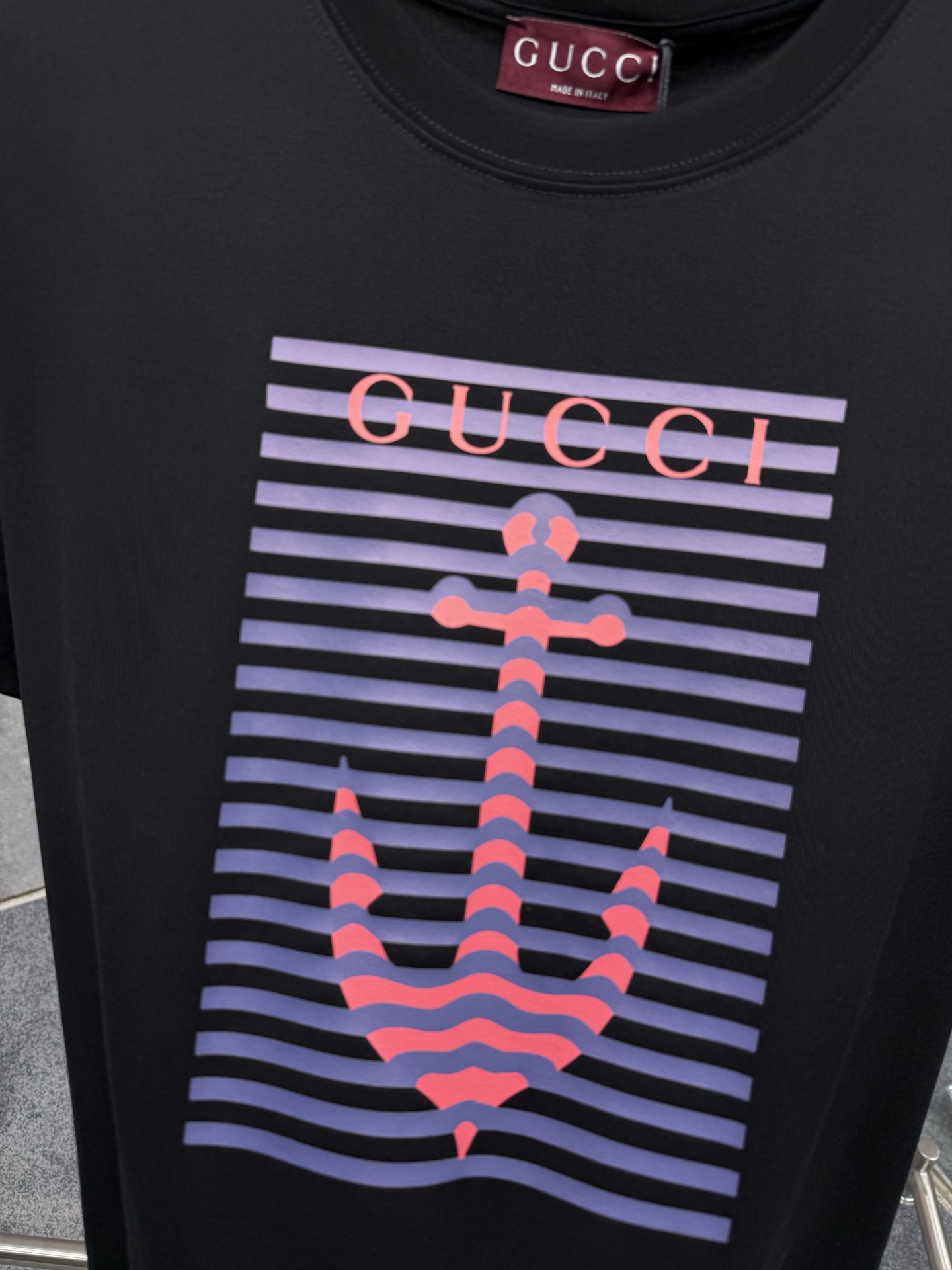 Gucci Anchor Print T-Shirt - Navy Blue, Short Sleeve, Nautical Collection 3 i1747718753372 3018 0 1