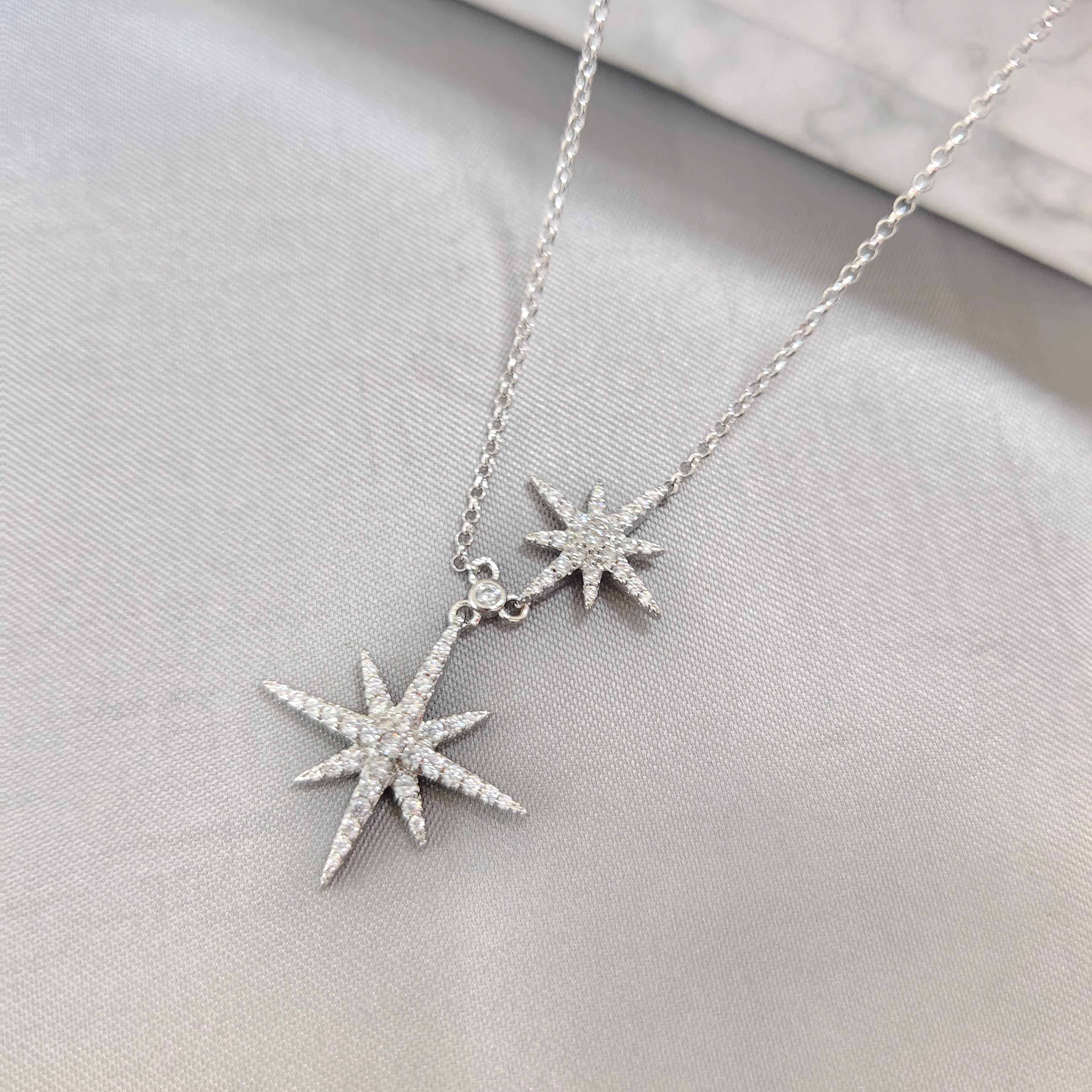 ￥108 APM项链：高版本同款六芒星项链镀真金锁骨链百搭轻奢高级时尚首饰生日中秋礼物