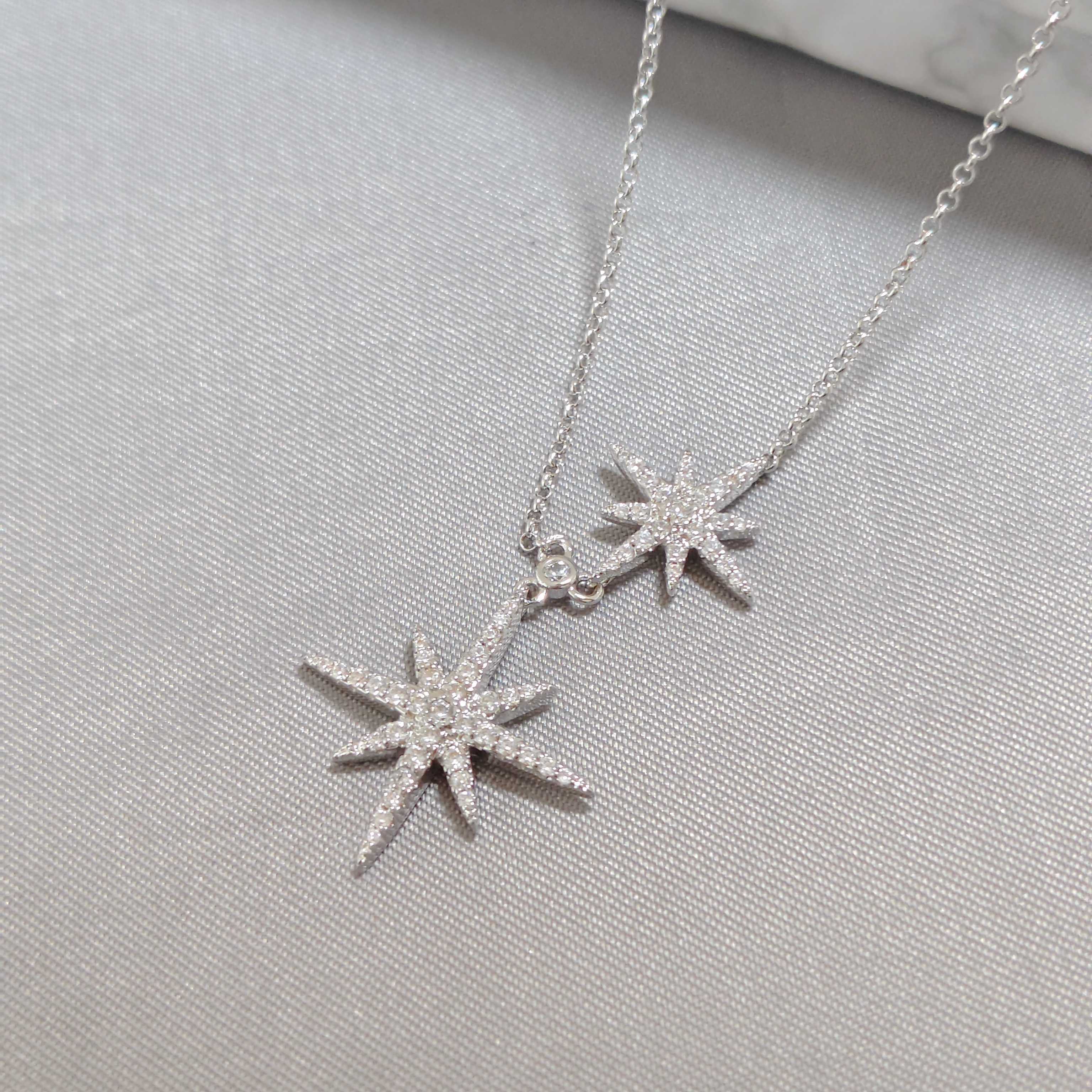 ￥108 APM项链：高版本同款六芒星项链镀真金锁骨链百搭轻奢高级时尚首饰生日中秋礼物