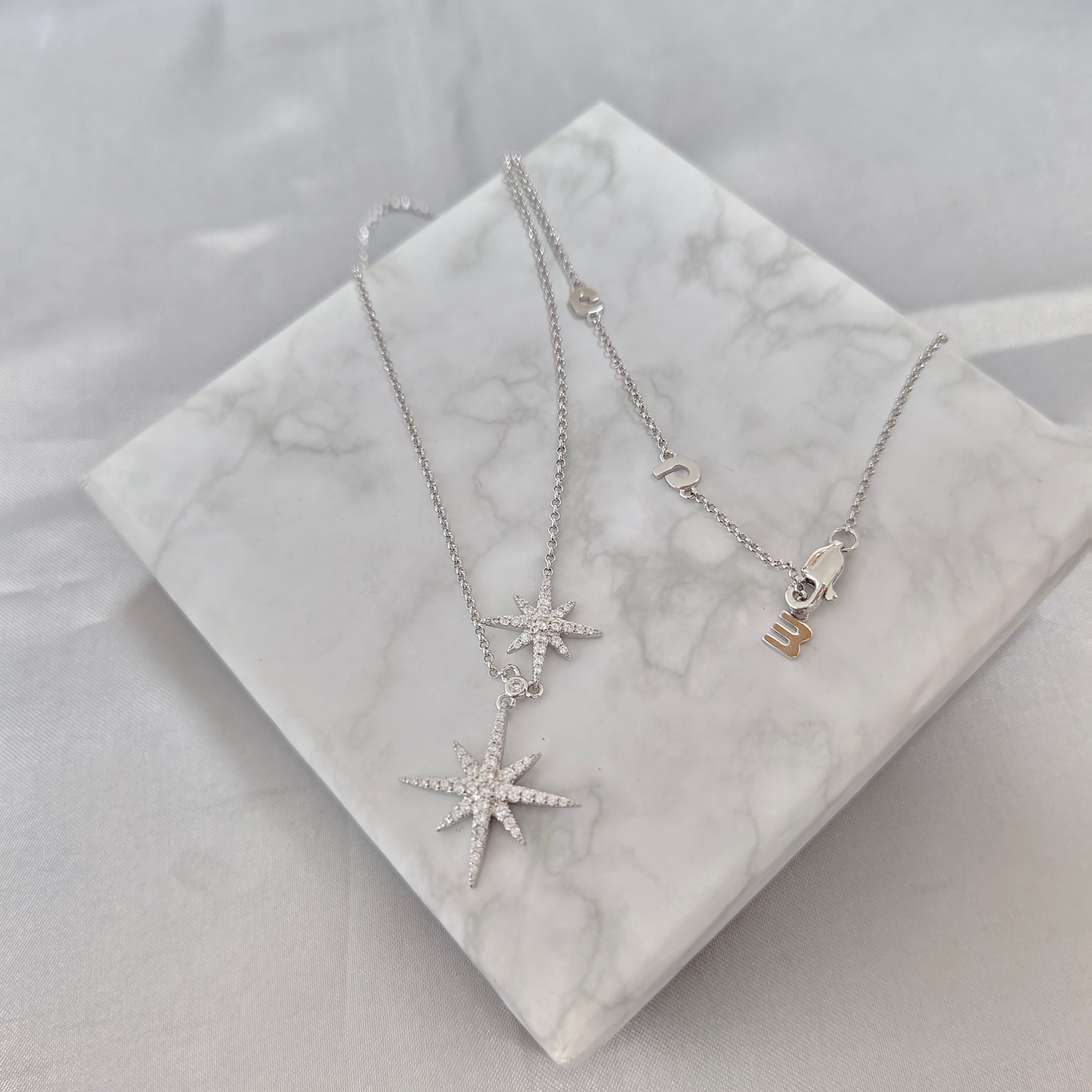 ￥108 APM项链：高版本同款六芒星项链镀真金锁骨链百搭轻奢高级时尚首饰生日中秋礼物