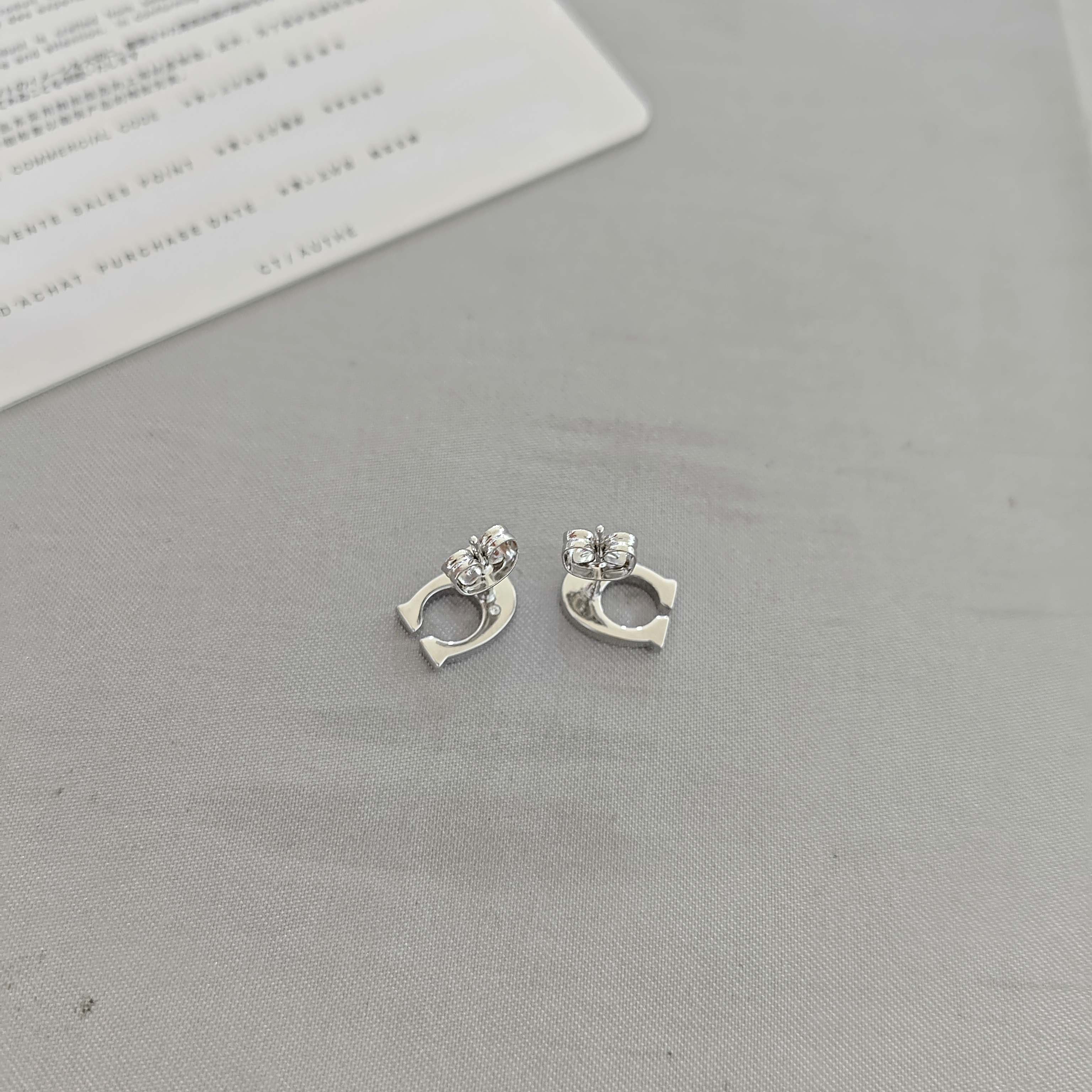 ￥98蔻驰耳钉：COA满钻字母耳钉小马蹄高级耳钉镶钻精致耳钉