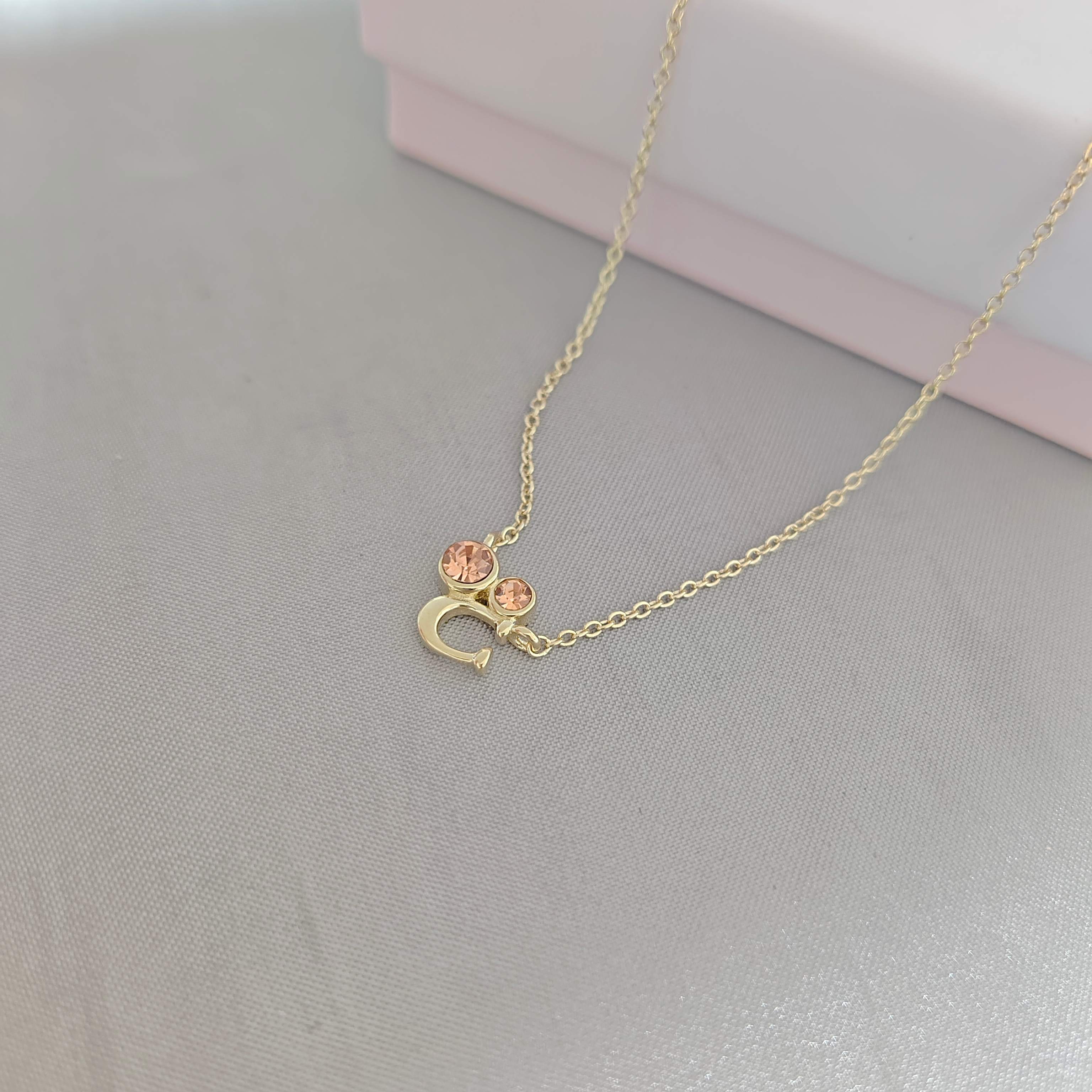 ￥108 蔻驰项链：COA新款项链钻不规则字母项链复古气质小众设计感项链