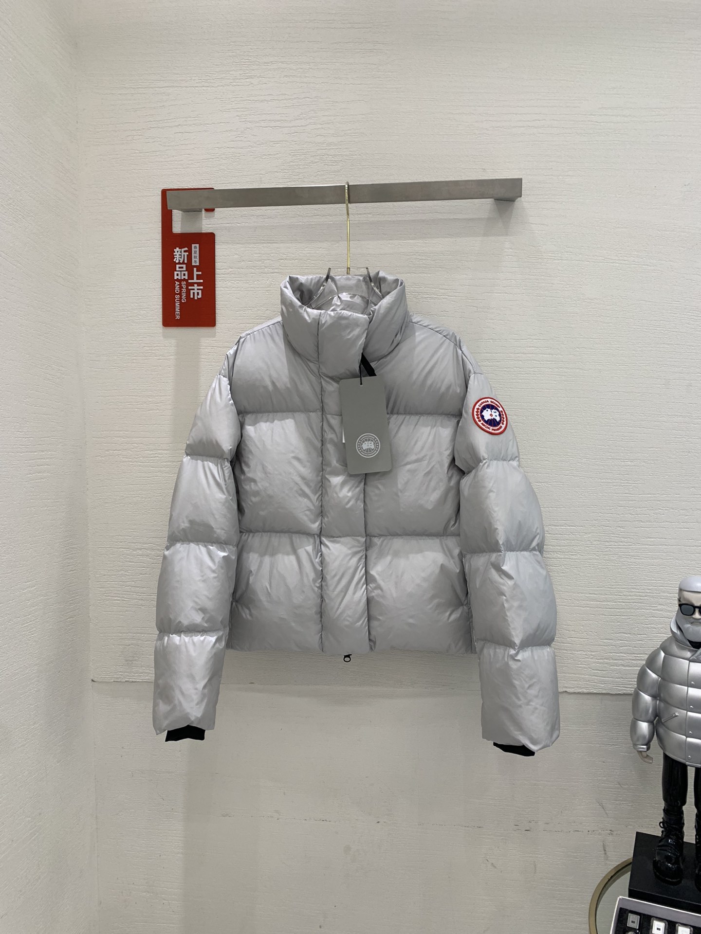 Canada Goose Arriba
 Ropa Chaqueta de plumón Negro Gris