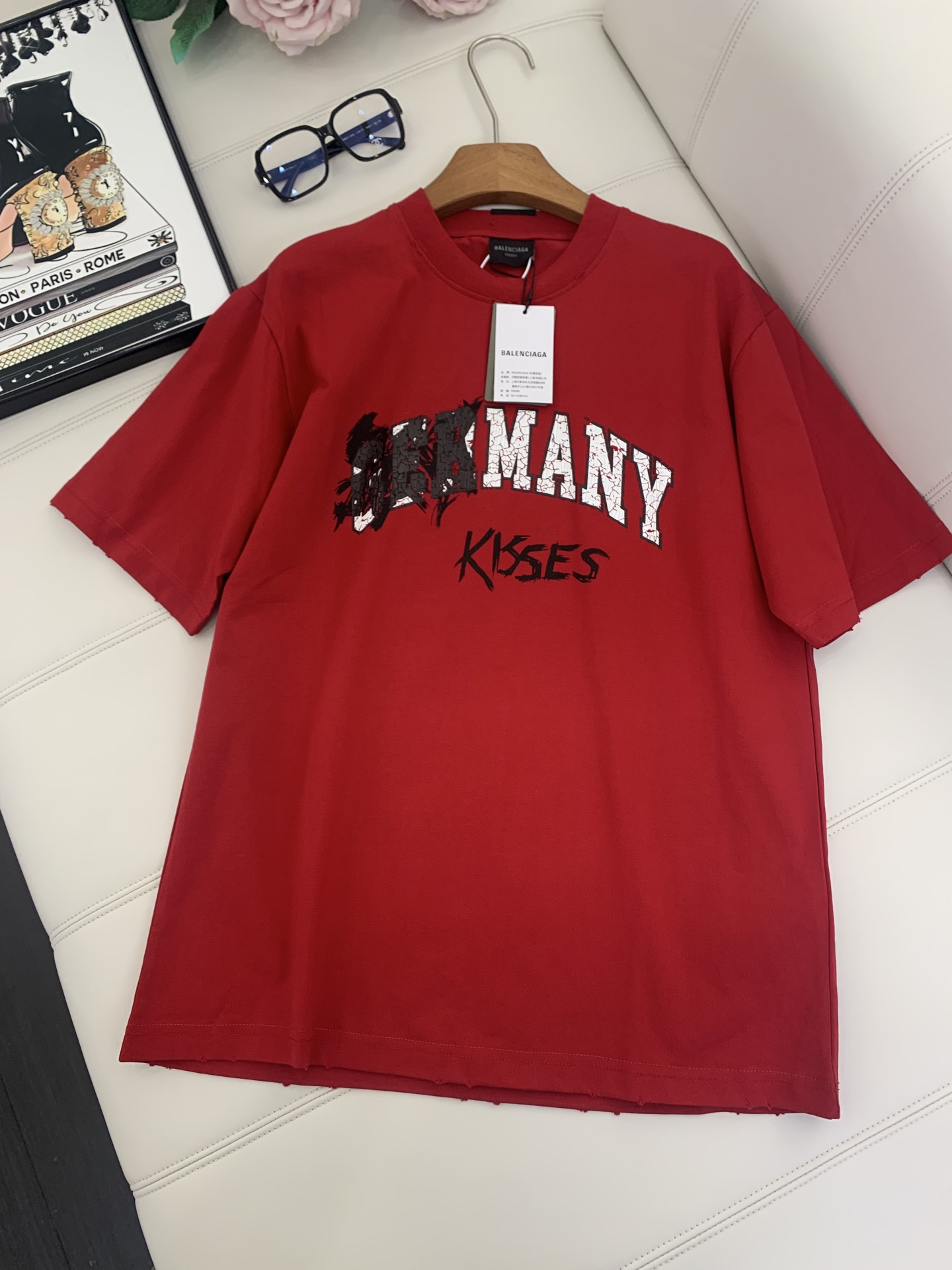 NO:334008,Paris cracked print letter T-shirt code xs.s.m.l, tees, t-shirt, alexander wang19860909巴黎龟裂印花字母T恤 码数xs.s.m.l,,tees，t-shirt,alexander wang,Women's clothing