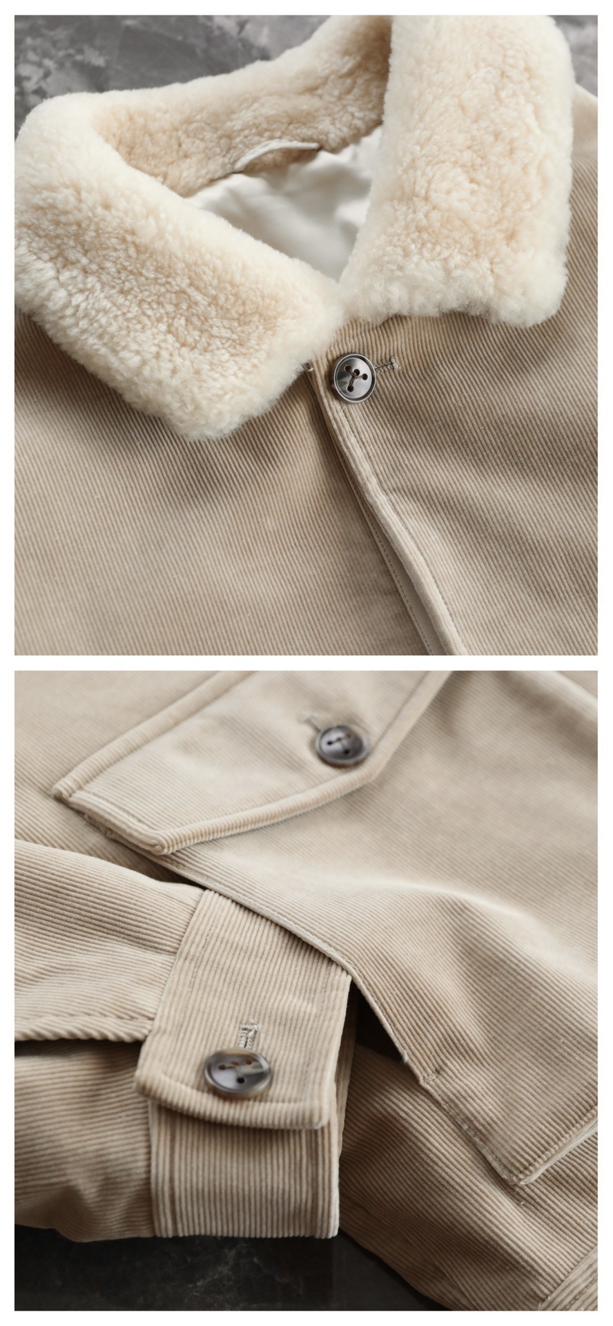 棉服 🆕-这件灯芯绒棉衣，把复古穿出了新味道 灯芯绒总让人想起老气横秋的旧时光？这款飞行员夹克彻底颠覆这