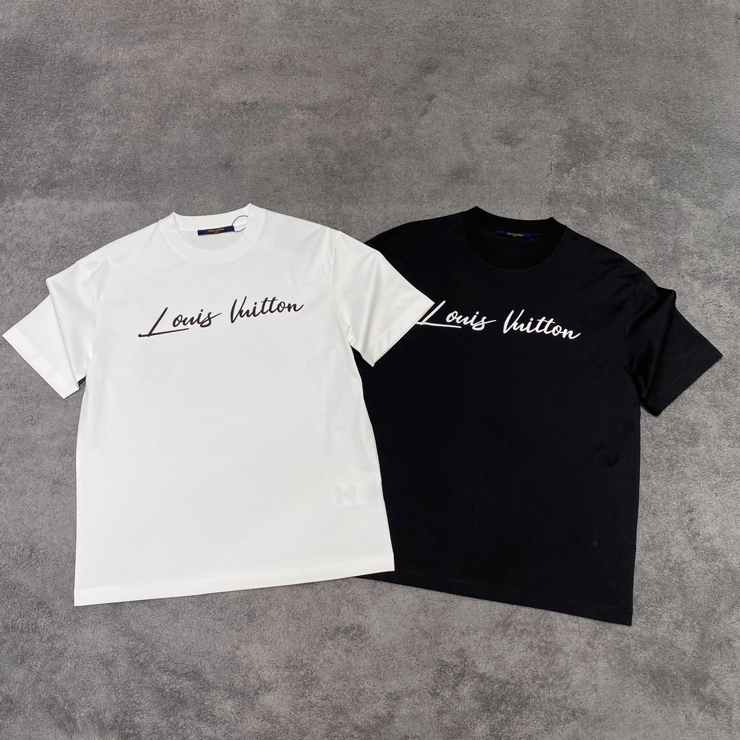Louis Vuitton Clothing T-Shirt Buy The Best Replica
 Men Cotton Fashion Short Sleeve