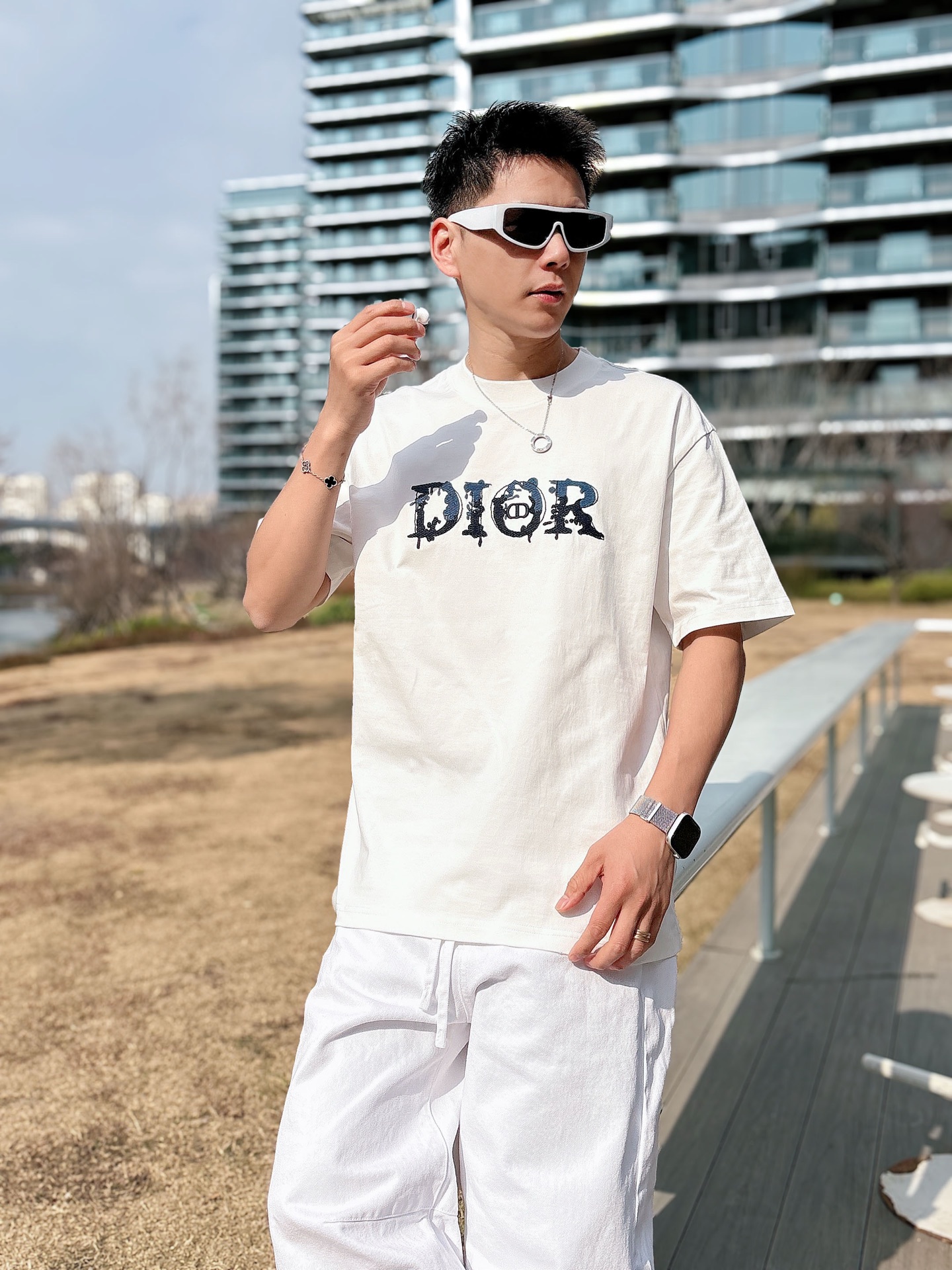迪奥#DIOR   2026春夏新款首发专柜最新款短袖圆领T恤 高端订制 设计前卫时尚！品牌logo重工