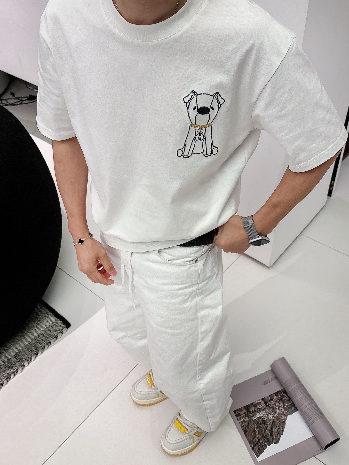 芬迪#FENDI   2026春夏新款首发专柜最新款短袖圆领T恤 高端订制 设计前卫时尚！品牌logo重