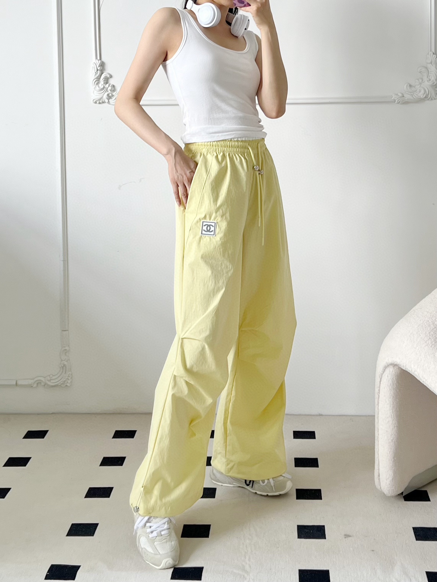 Chanel Wide-Leg Lounge Pants - Stylish and Comfortable, Versatile Design 5 i1747062055949 4360 0 4