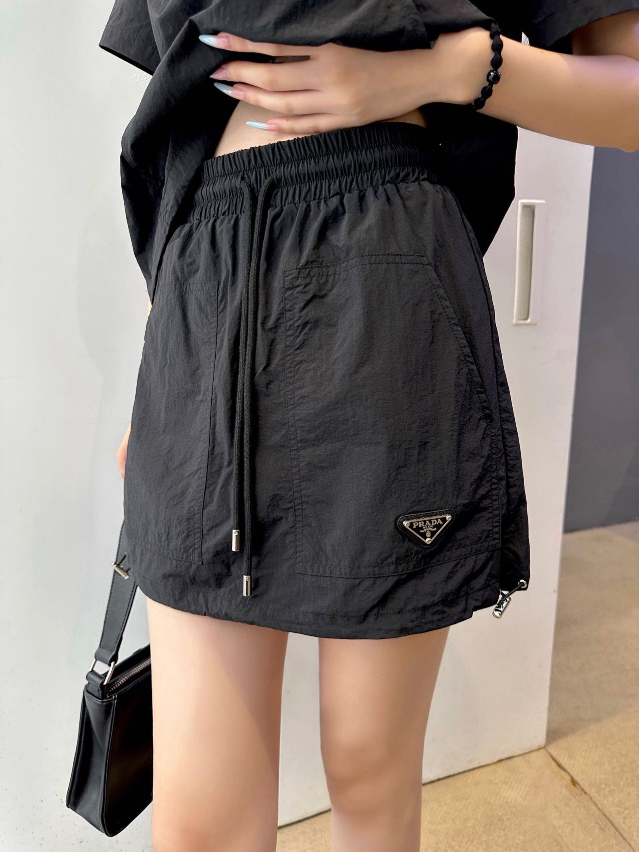Prada Women's Black Short Sleeve Top and Mini Skirt Set 3 i1747147811905 8235 0 2
