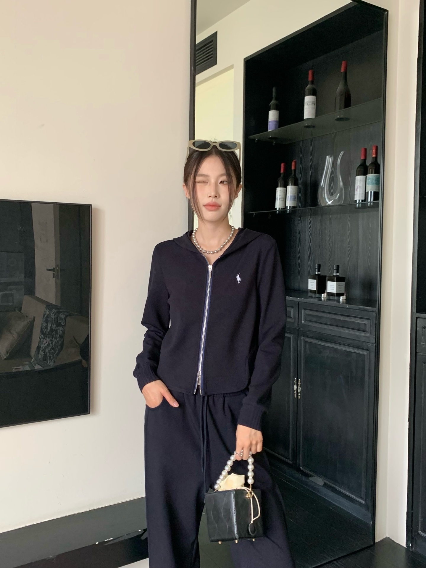 Ralph Lauren Logo Embellished Casual Tracksuit - Hoodie & Wide Leg Pants 6 i1756298348107 3305 0 5