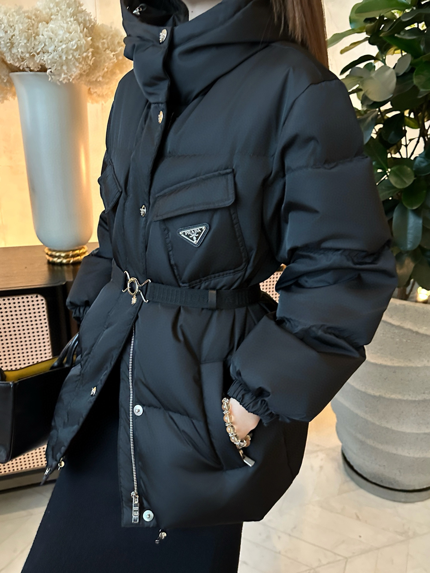Pra Hooded Down Puffer Jacket with Belt - Stylish and Warm 4 i1757510466897 8488 0 3