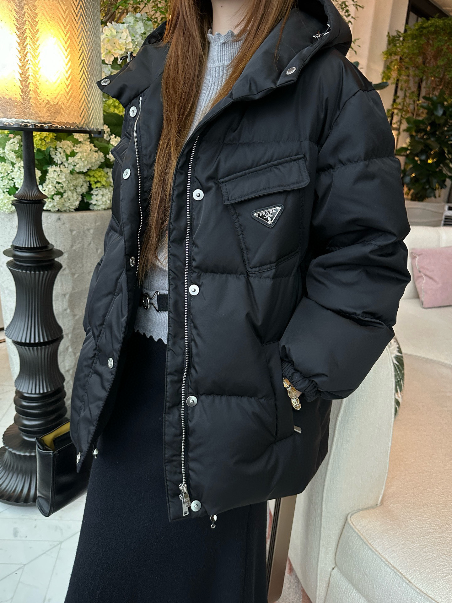Pra Hooded Down Puffer Jacket with Belt - Stylish and Warm 5 i1757510467178 8540 0 4
