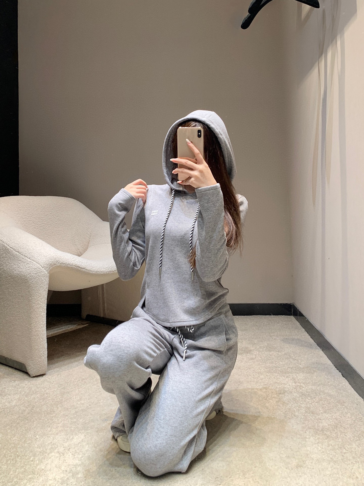 Miu Miu Women's Drawstring Hoodie and Wide Leg Pants Set 6 i1757683736156 2747 0 5