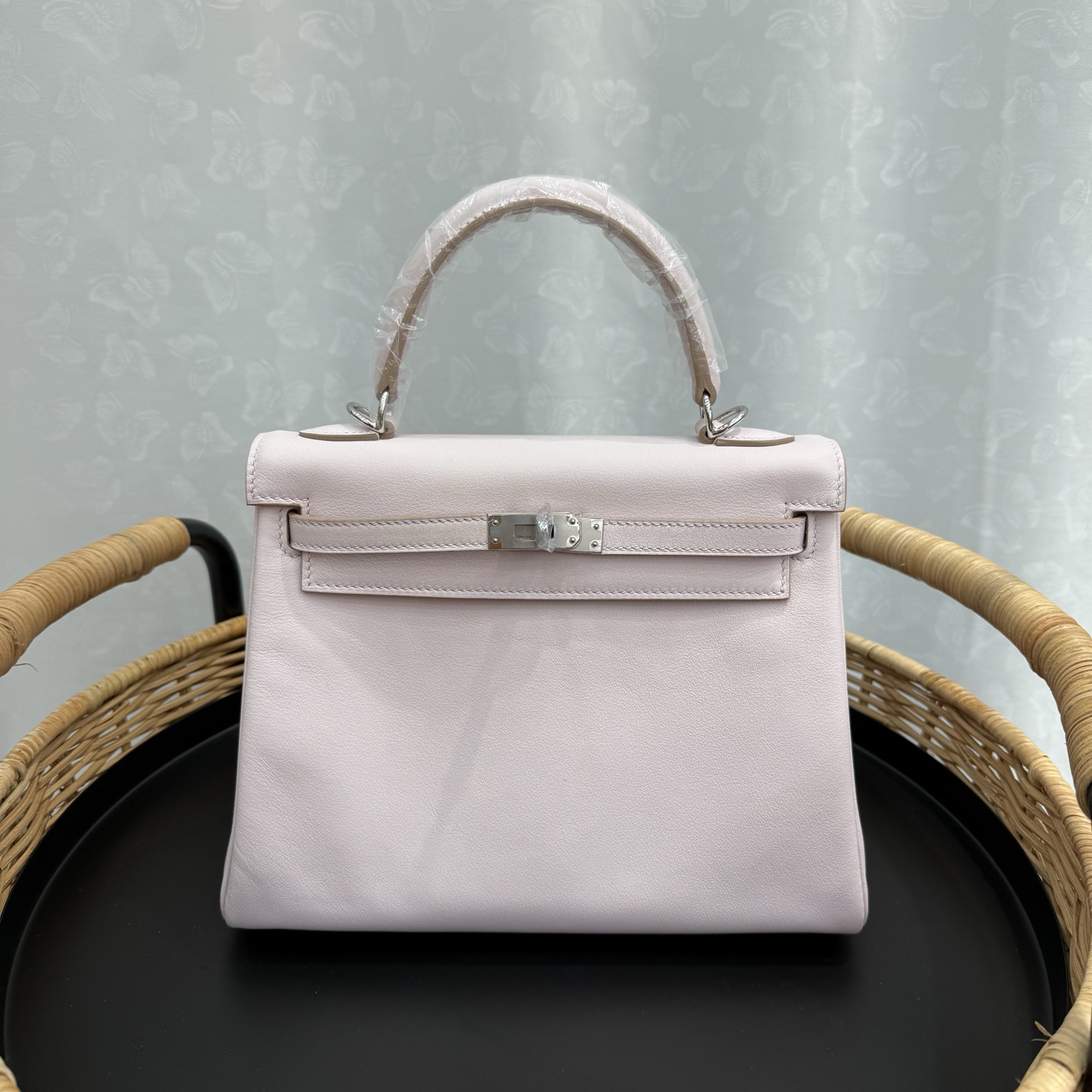 NO:698548,Kelly Kelly 25cm imported Swift leather [dream pink and purple] silver buckle counter synchronization handmade wax thread sewing pure steel hardware in stock, Hermes, hermes, stuart weitzman, Hermes,19860909Kelly 凯莉 25cm 原厂进口Swift皮【梦幻粉紫】银扣 专柜同步 手工蜡线缝制 纯钢五金 现货,爱马仕,hermes,stuart weitzman,Hermes,,Bag