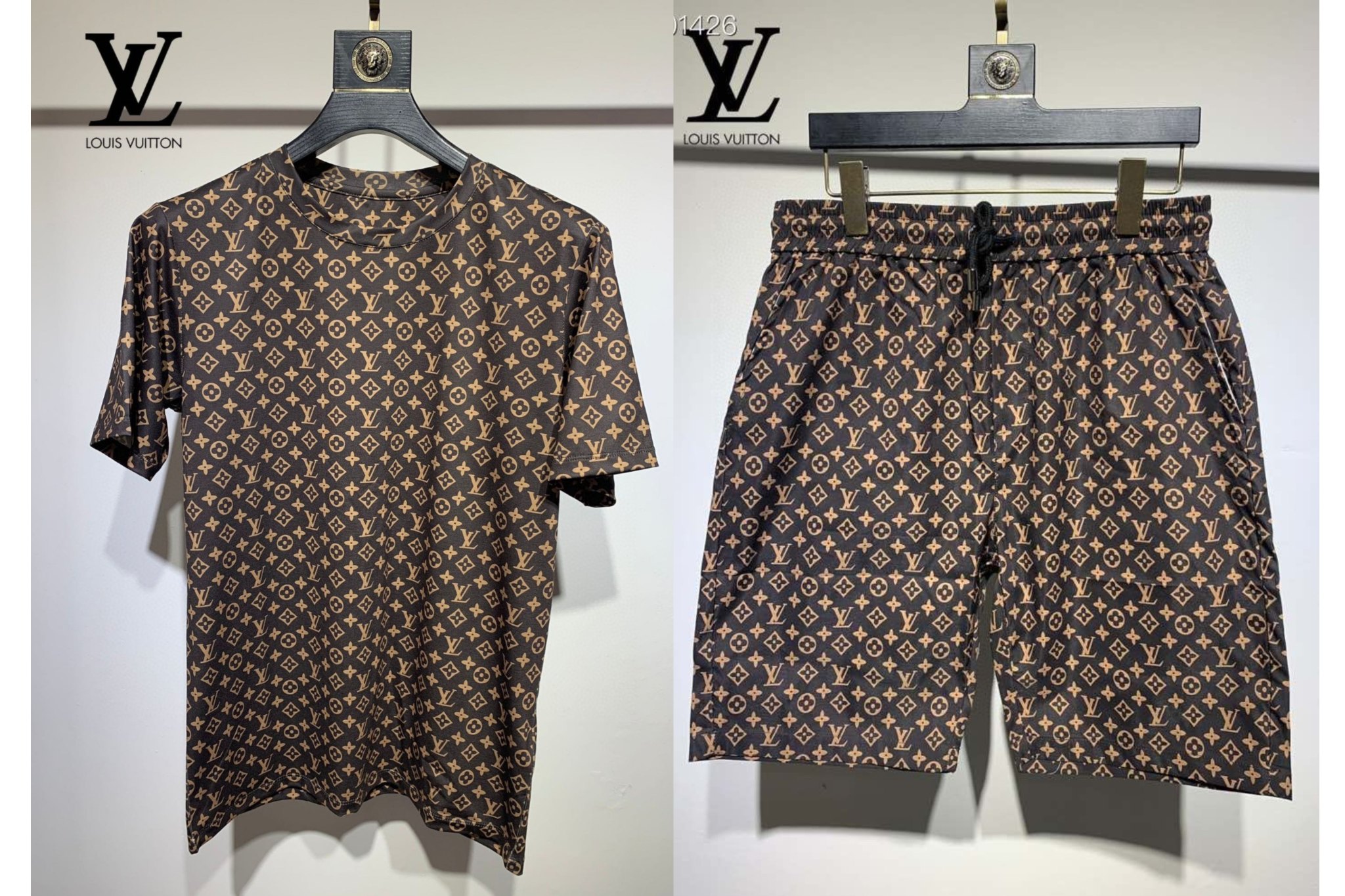 Louis Vuitton Vêtements T-Shirt Tenues Deux Pièces & Ensembles Assortis Manches courtes